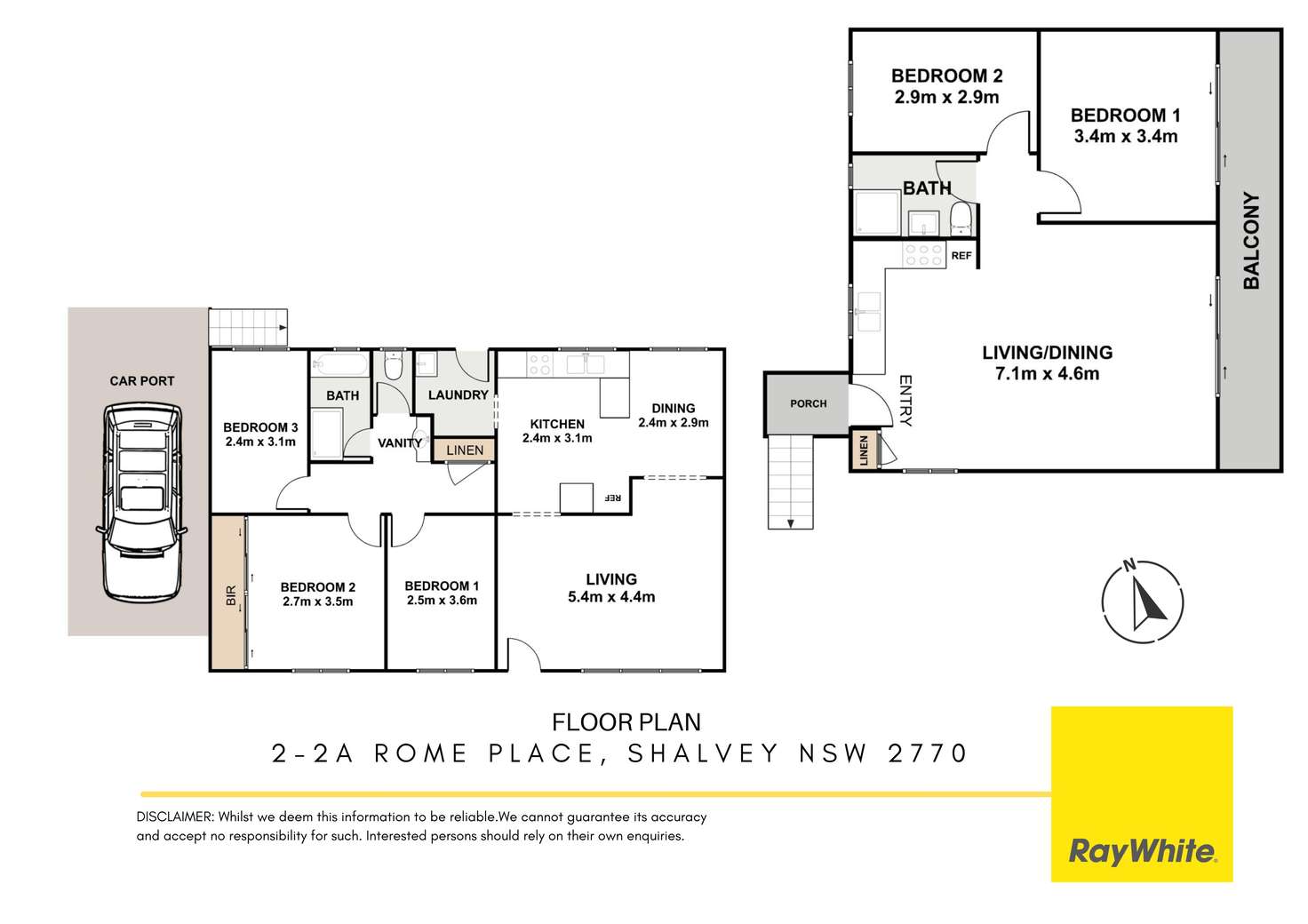 Floorplan of Homely house listing, 2 & 2a Rome Place, Shalvey NSW 2770