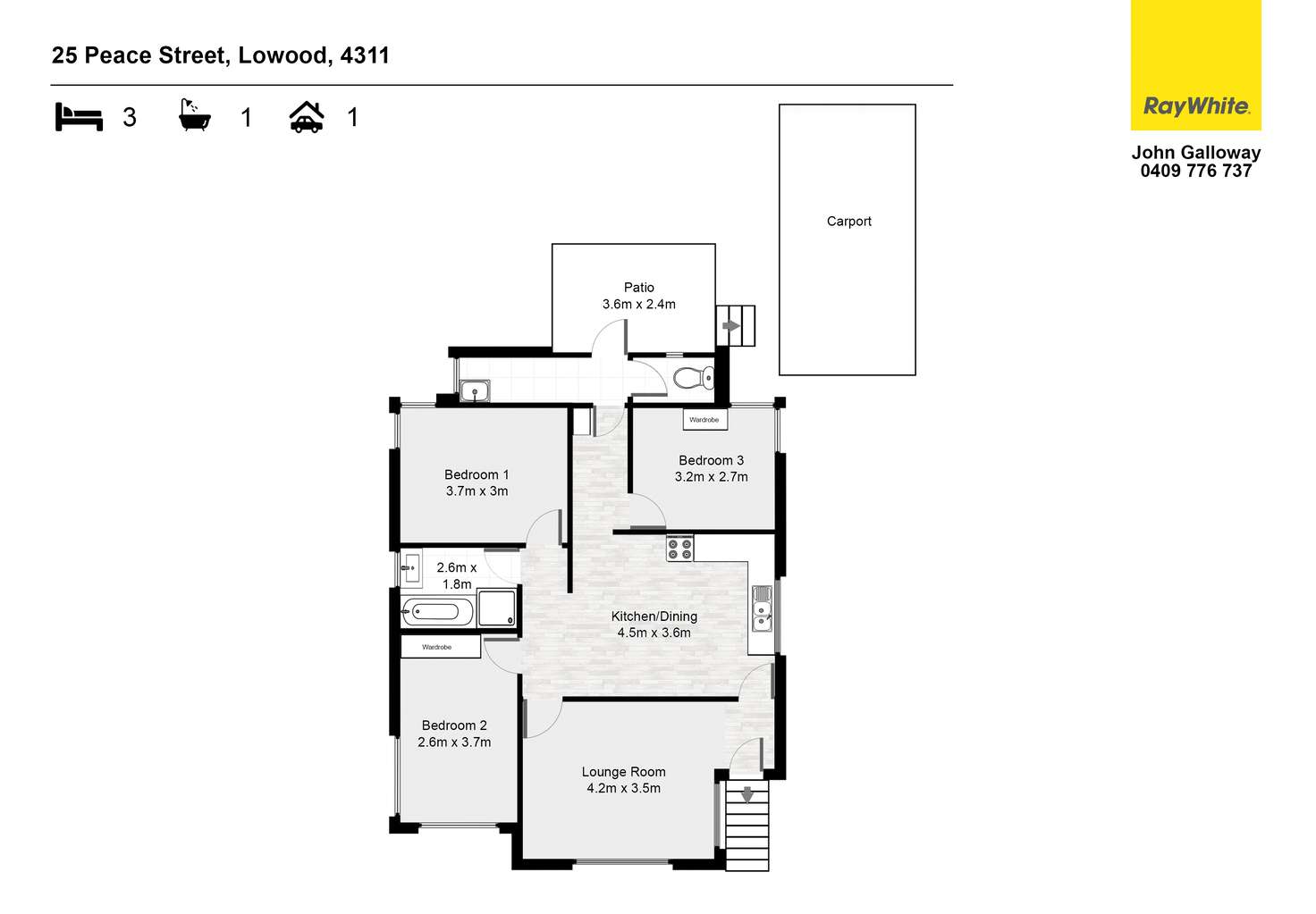 Floorplan of Homely house listing, 25 Peace Street, Lowood QLD 4311