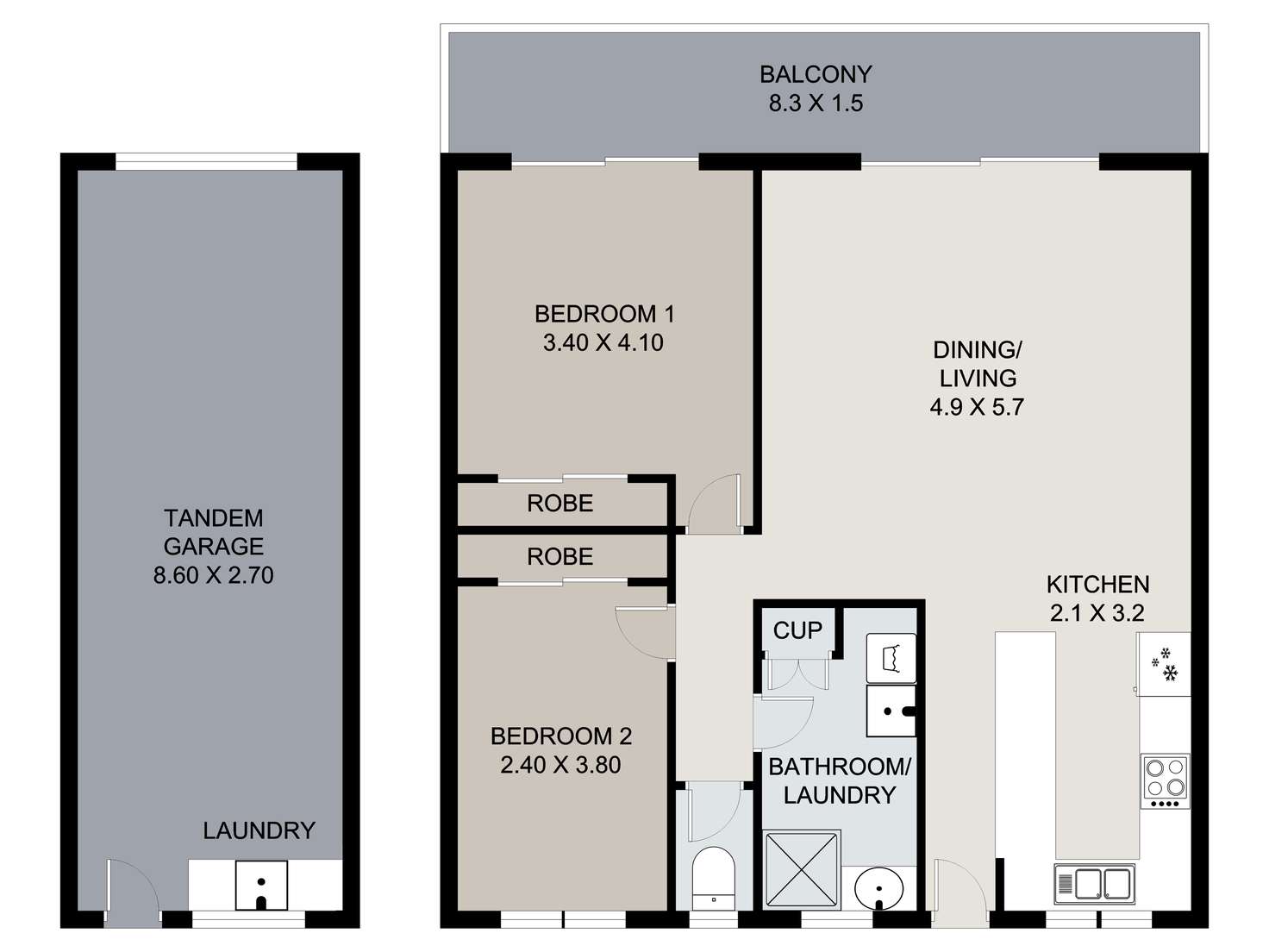 Floorplan of Homely unit listing, 4/49 Miskin Street, Toowong QLD 4066