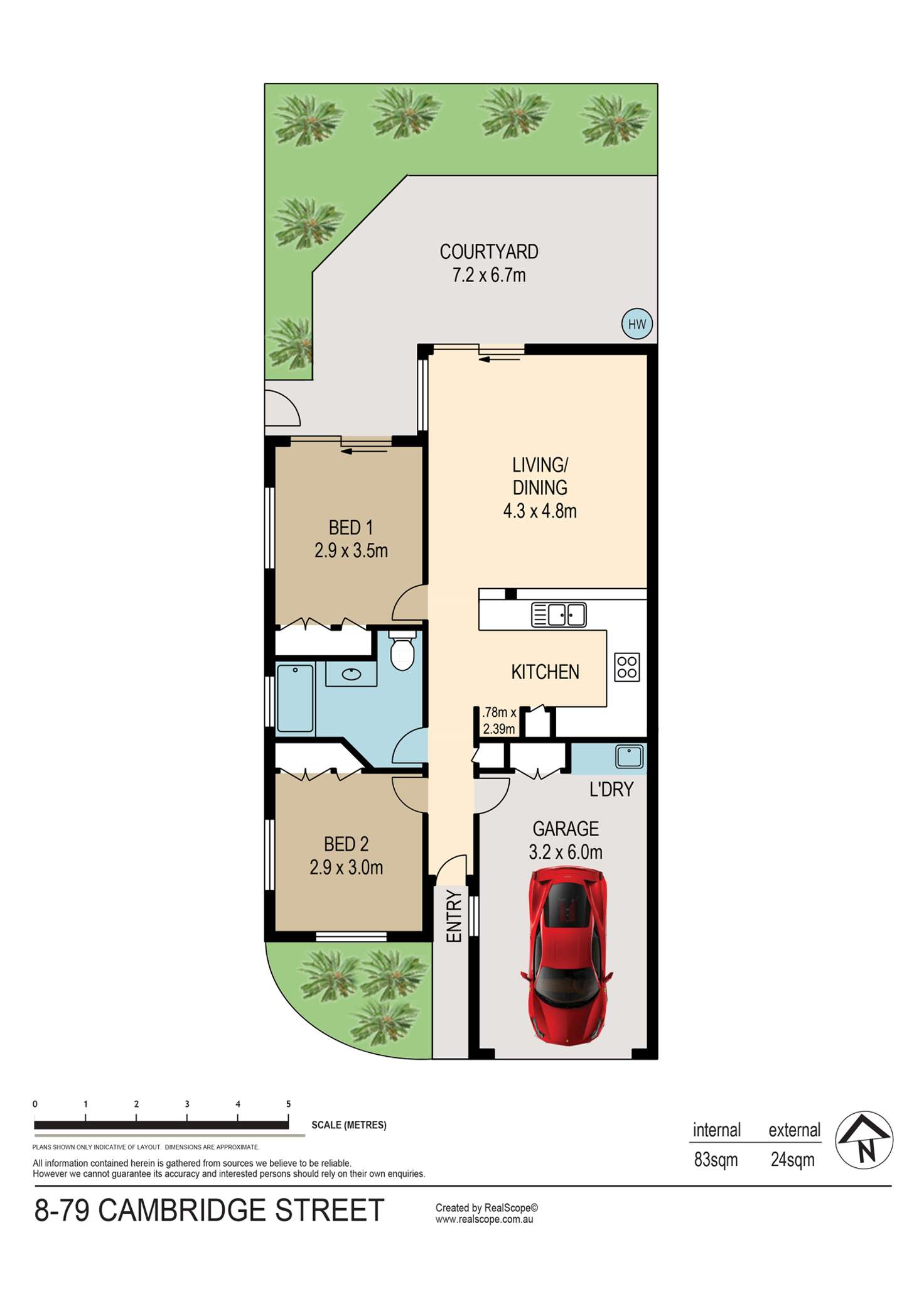 Floorplan of Homely townhouse listing, 8/79 Cambridge Street, Carina Heights QLD 4152