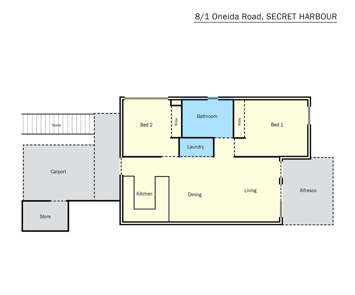 Floorplan of Homely house listing, 8/1 Oneida Road, Secret Harbour WA 6173