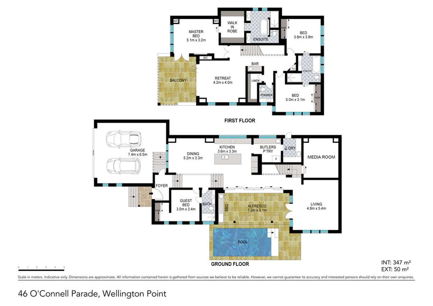 Floorplan of Homely house listing, 46 O'Connell Parade, Wellington Point QLD 4160