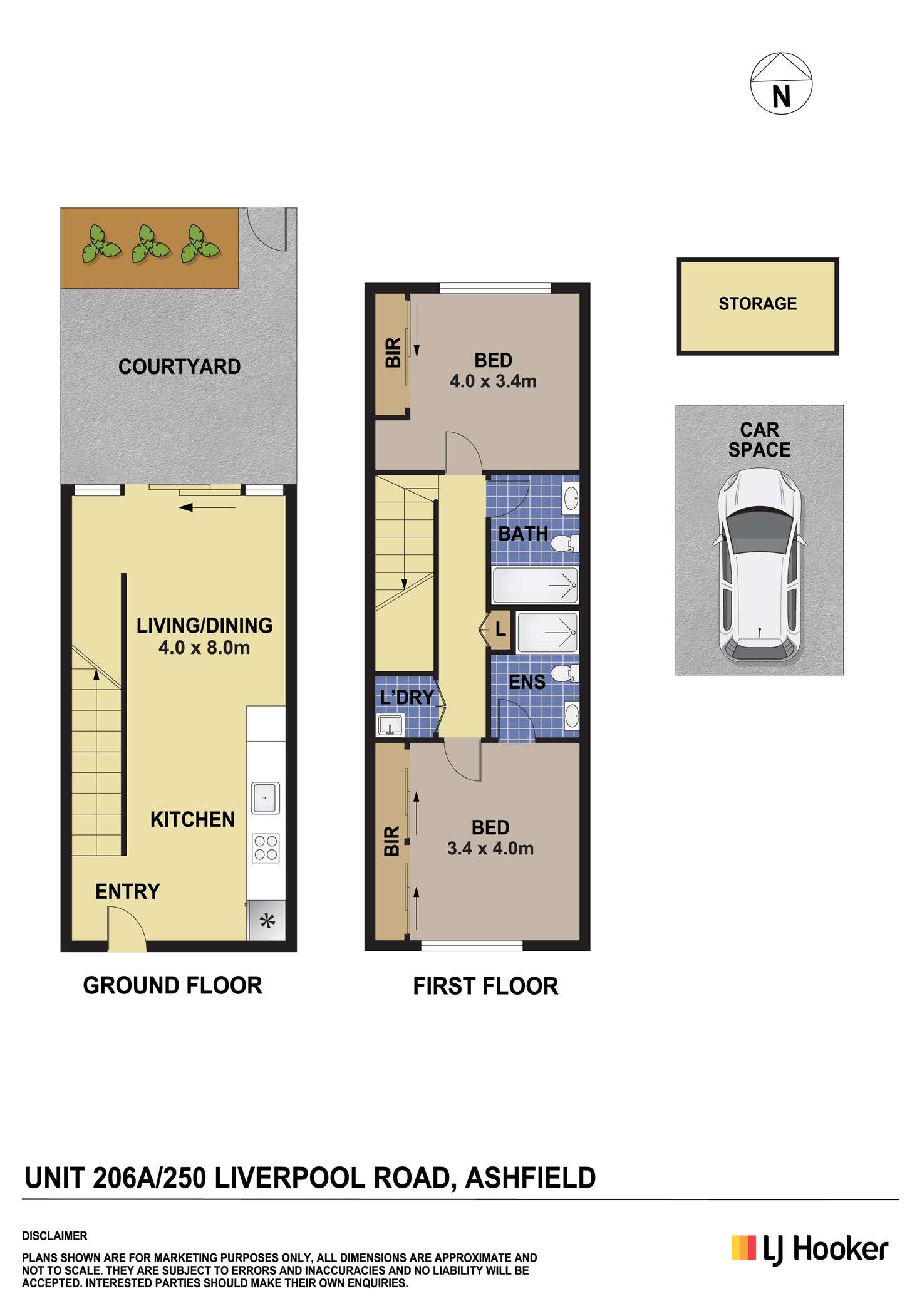 Floorplan of Homely apartment listing, 206A/250 Liverpool Road, Ashfield NSW 2131
