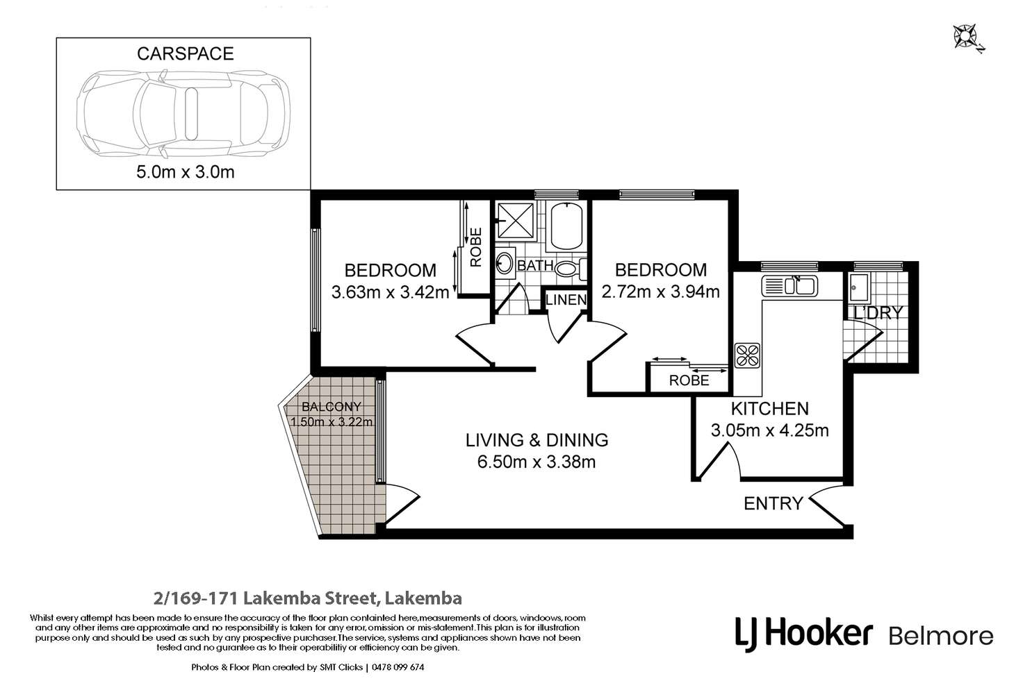 Floorplan of Homely apartment listing, 2/169-171 Lakemba Street, Lakemba NSW 2195