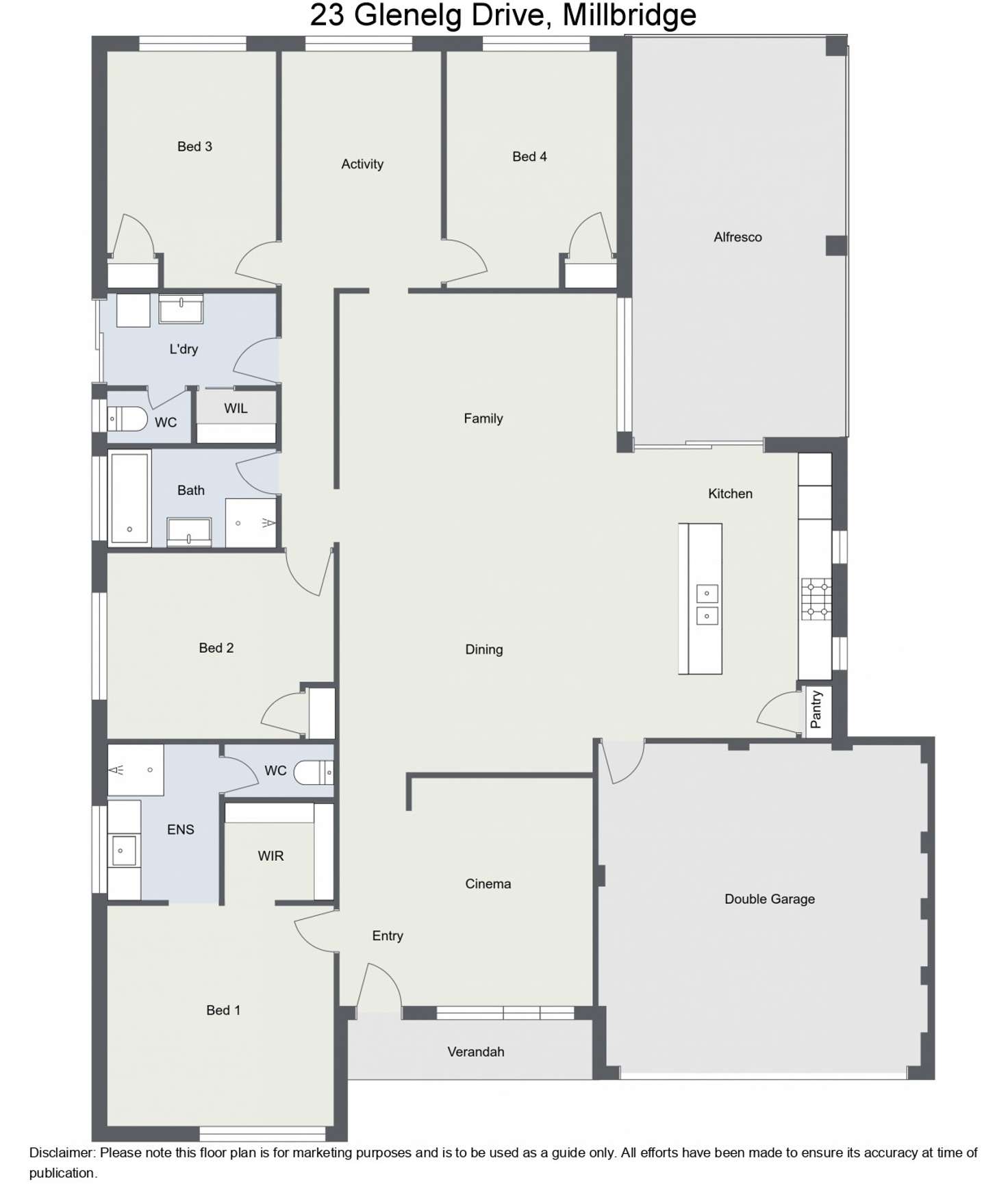 Floorplan of Homely house listing, 23 Glenelg Drive, Millbridge WA 6232