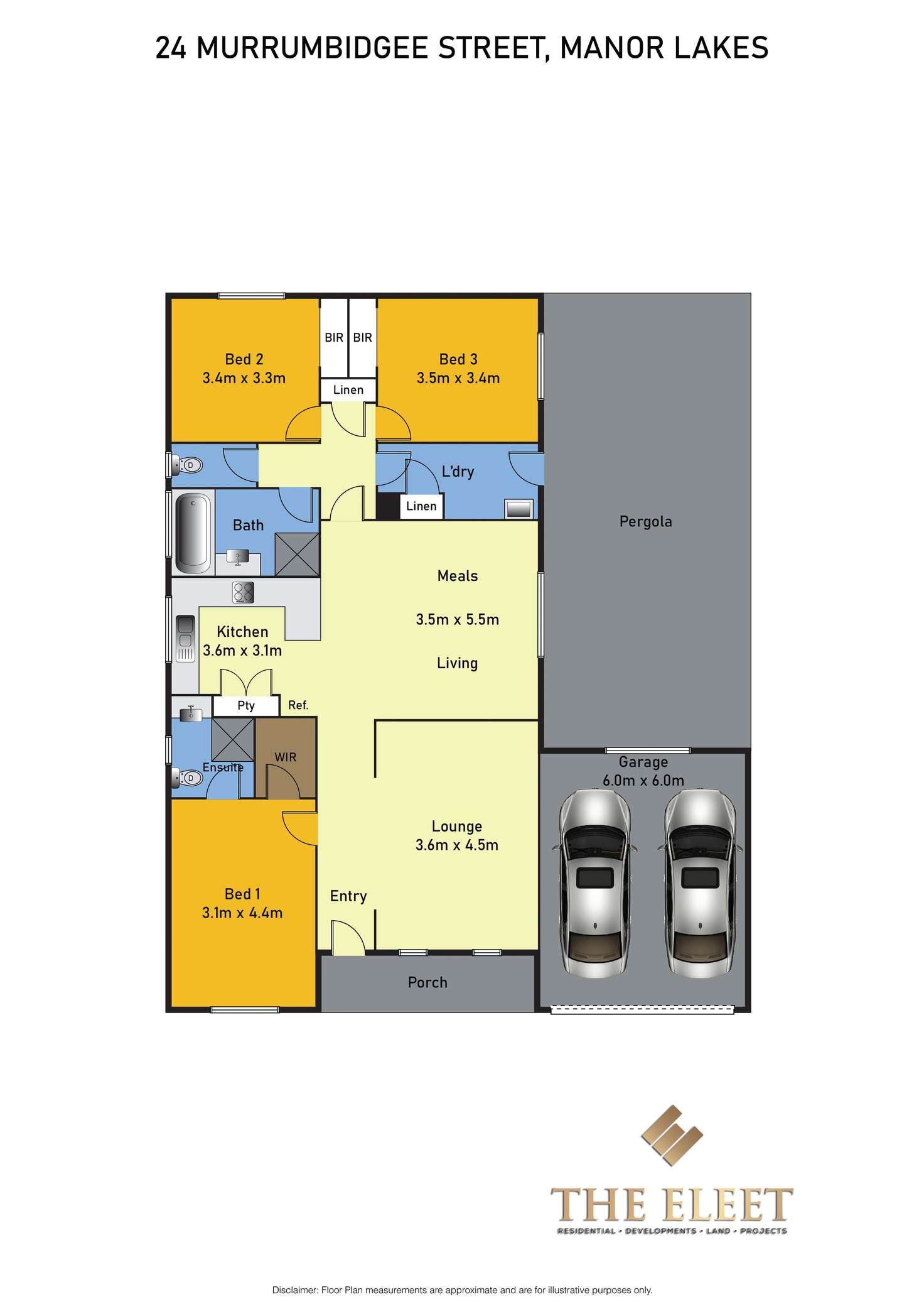 Floorplan of Homely house listing, 24 Murrumbidgee Street, Wyndham Vale VIC 3024