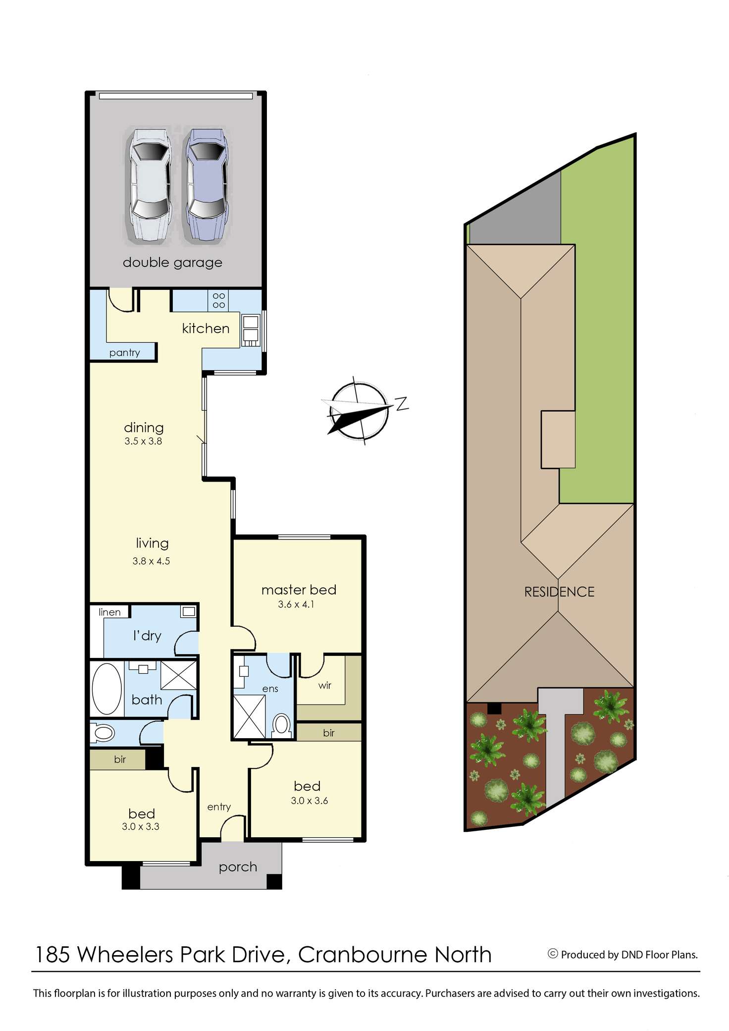 Floorplan of Homely house listing, 185 Wheelers Park Drive, Cranbourne North VIC 3977