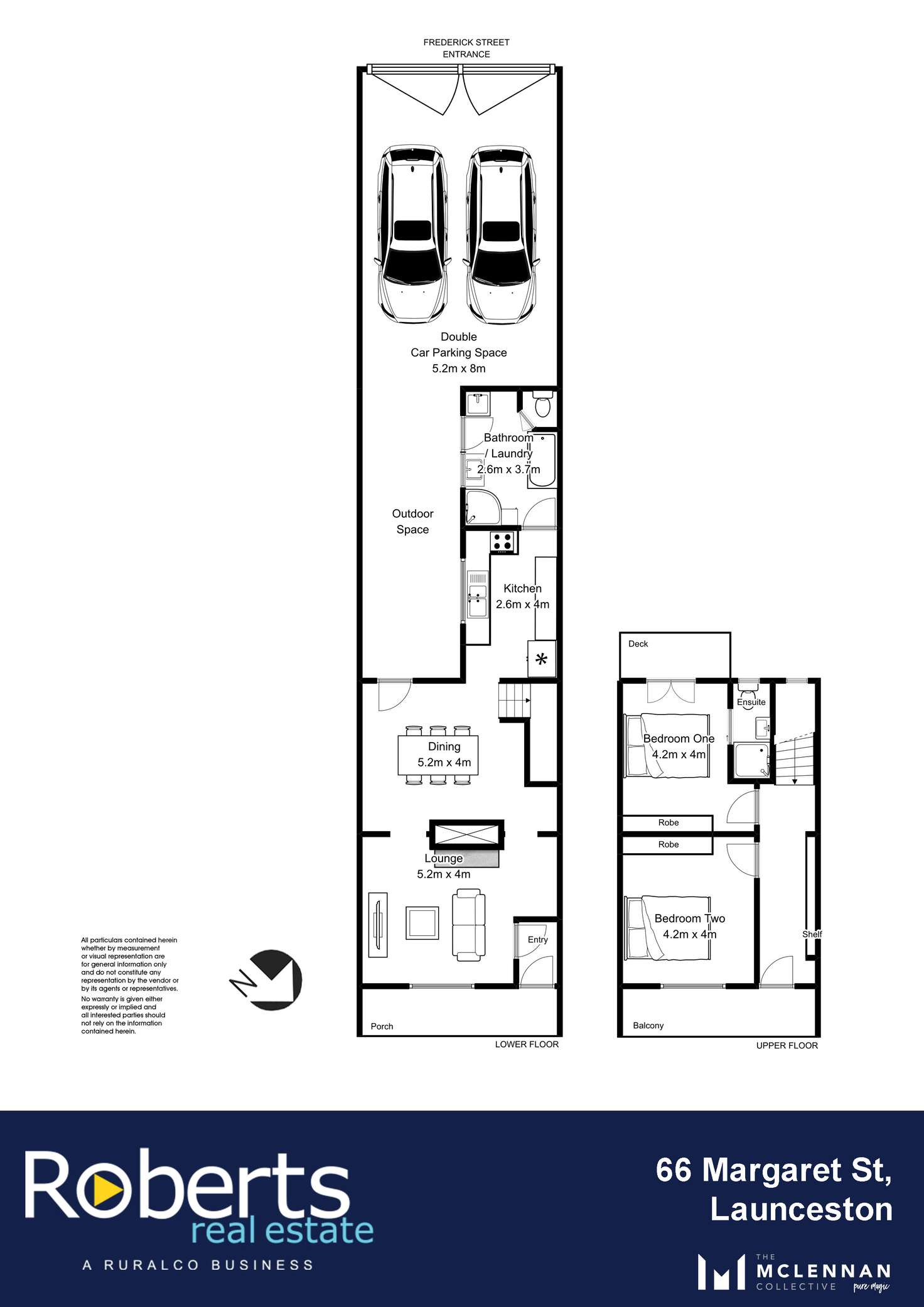 Floorplan of Homely townhouse listing, 66 Margaret Street, Launceston TAS 7250