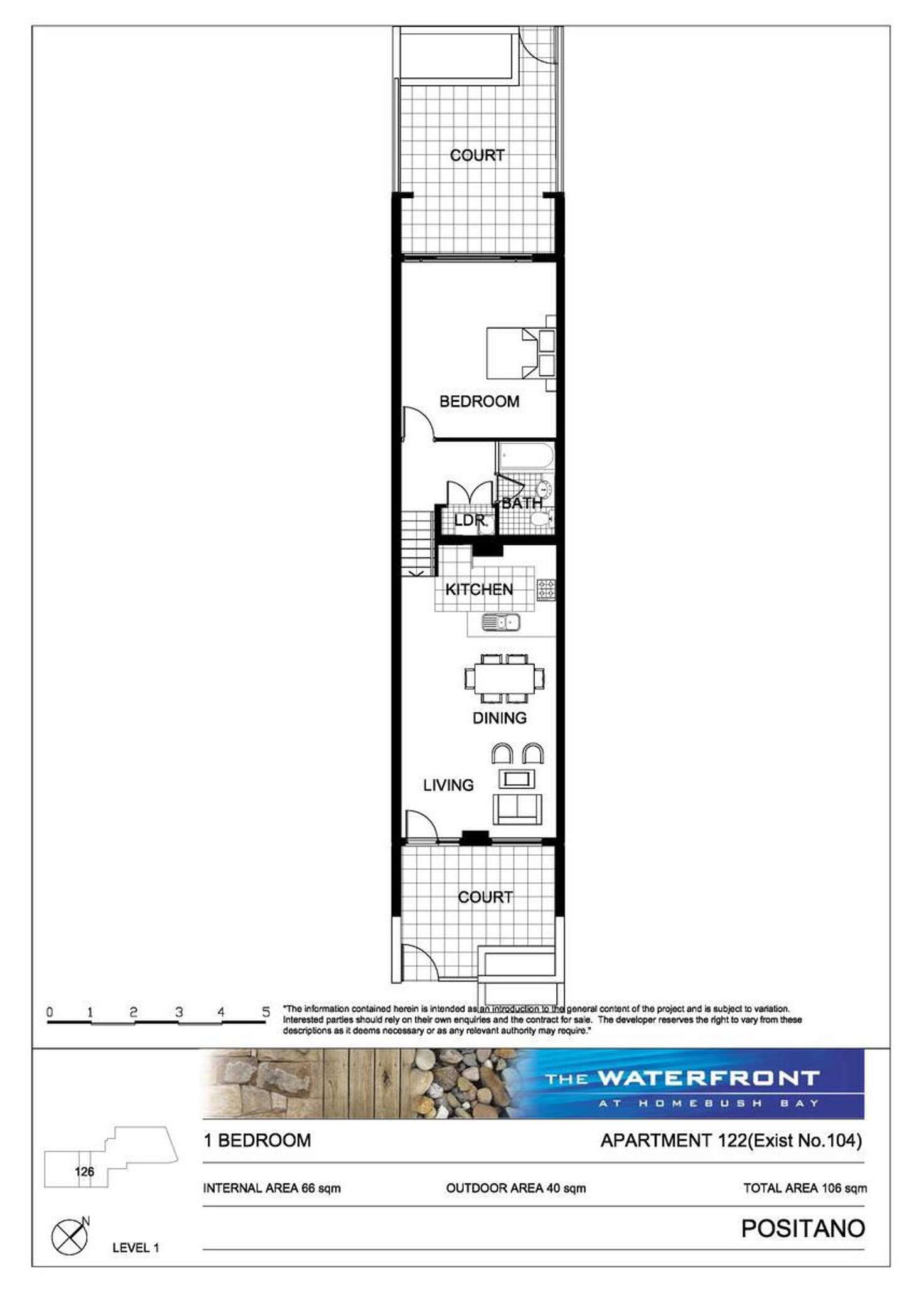 Floorplan of Homely apartment listing, 122/25 Bennelong Parkway, Wentworth Point NSW 2127