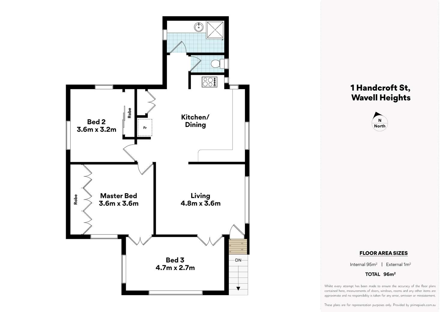 Floorplan of Homely house listing, 1 Handcroft Street, Wavell Heights QLD 4012