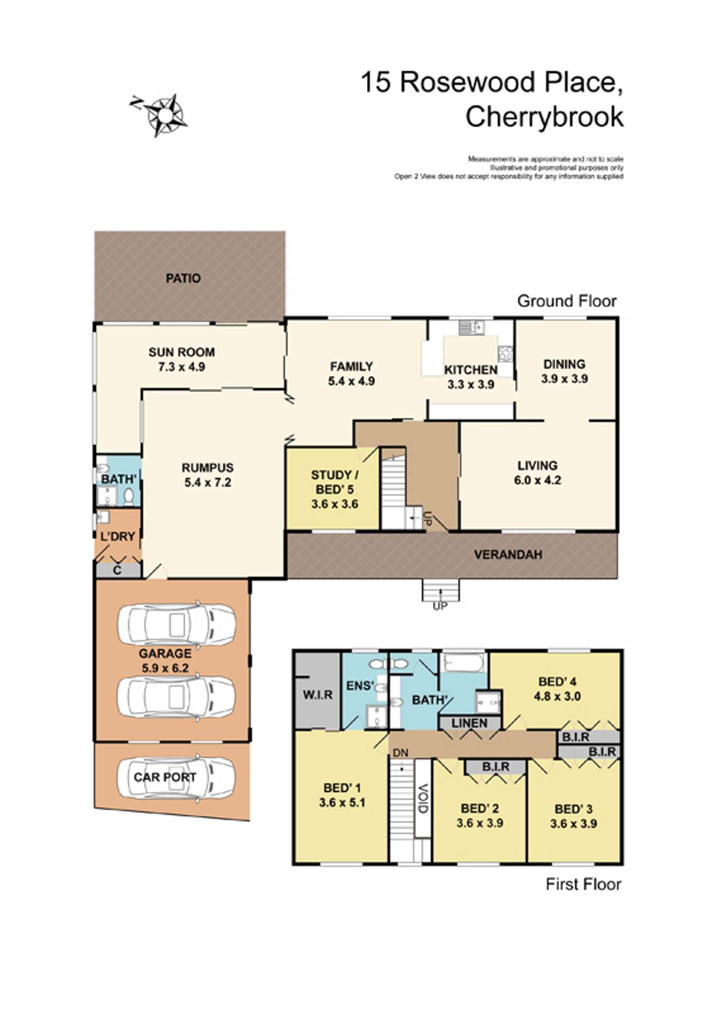 Floorplan of Homely house listing, 15 Rosewood Place, Cherrybrook NSW 2126