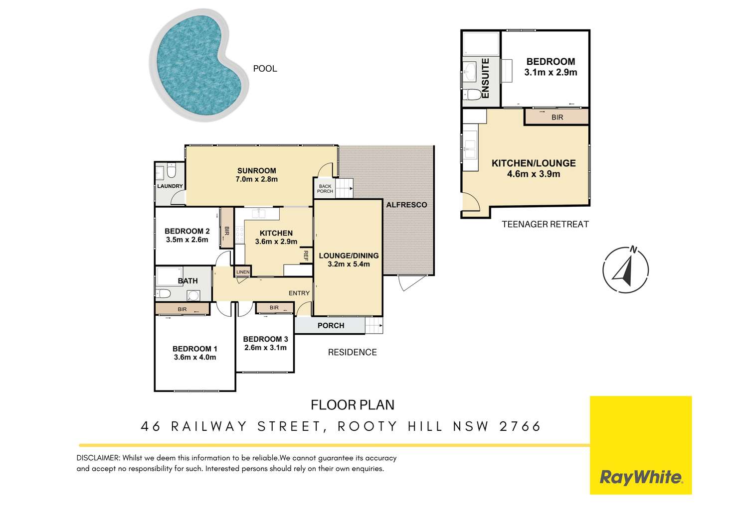 Floorplan of Homely house listing, 46 Railway Street, Rooty Hill NSW 2766