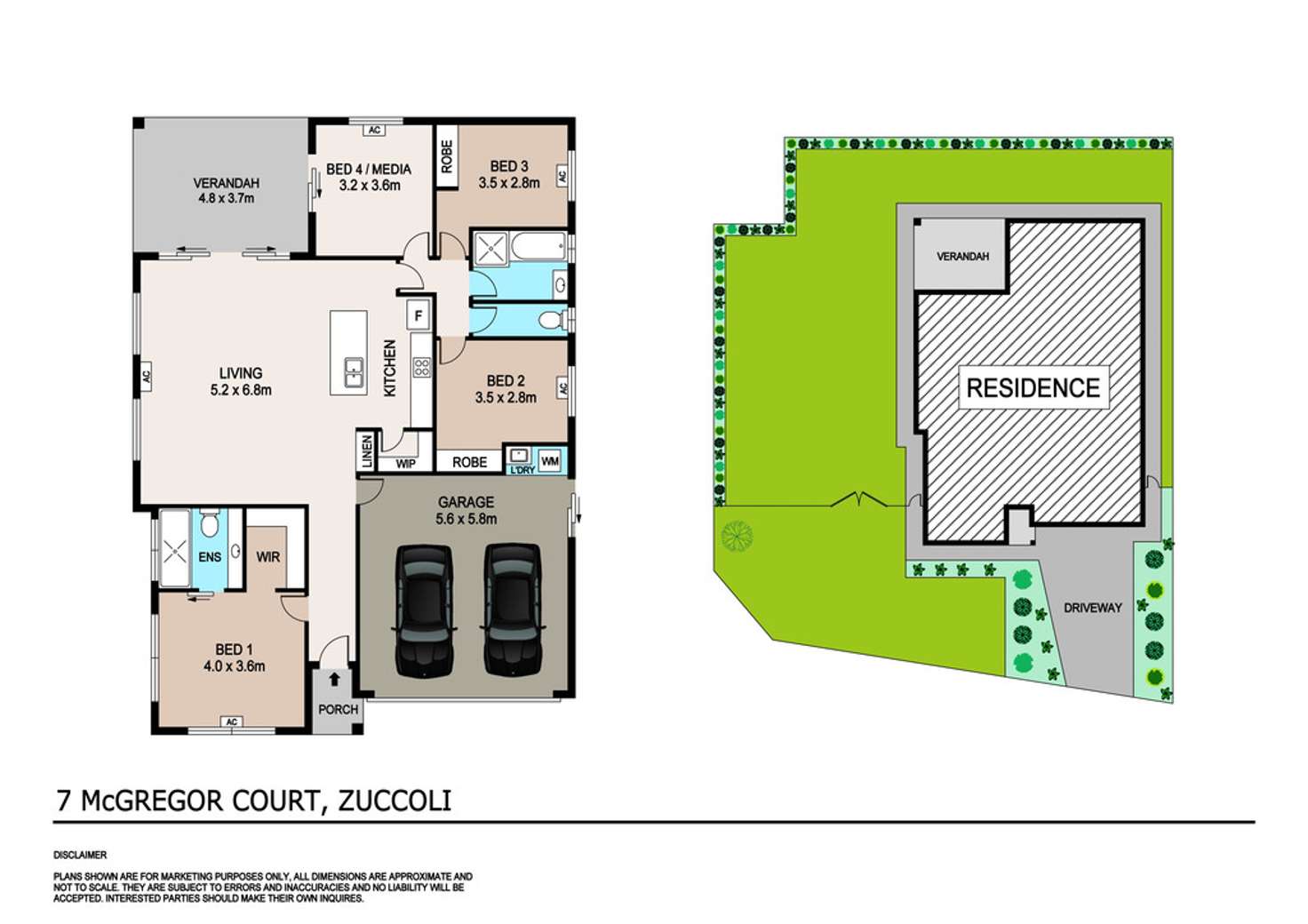 Floorplan of Homely house listing, 7 McGregor Court, Zuccoli NT 832