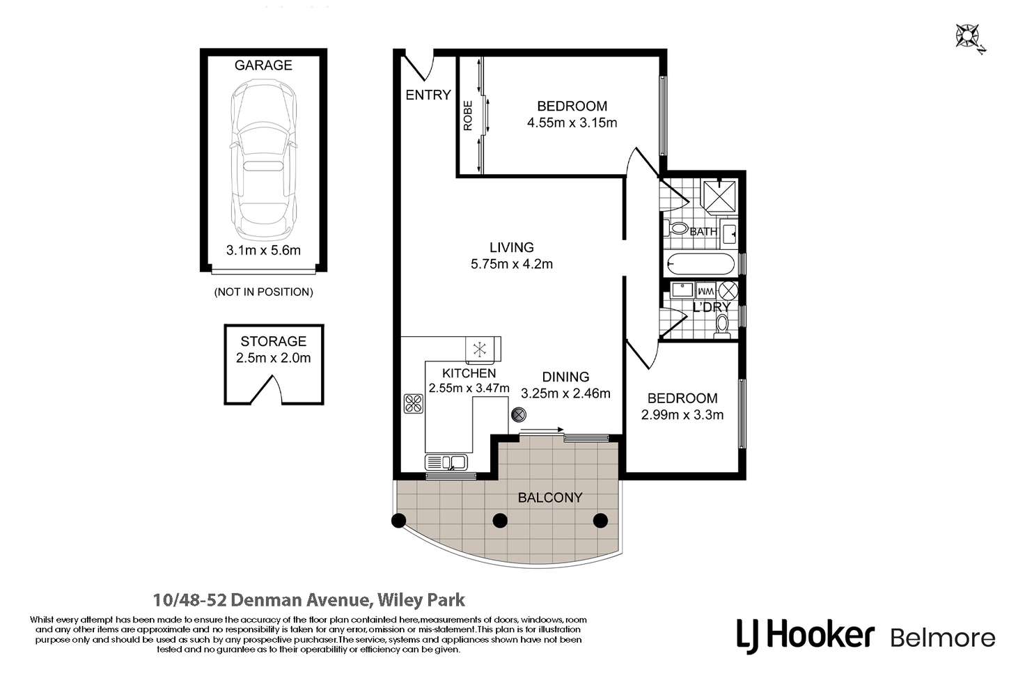 Floorplan of Homely apartment listing, 10/48-54 Denman Avenue, Wiley Park NSW 2195