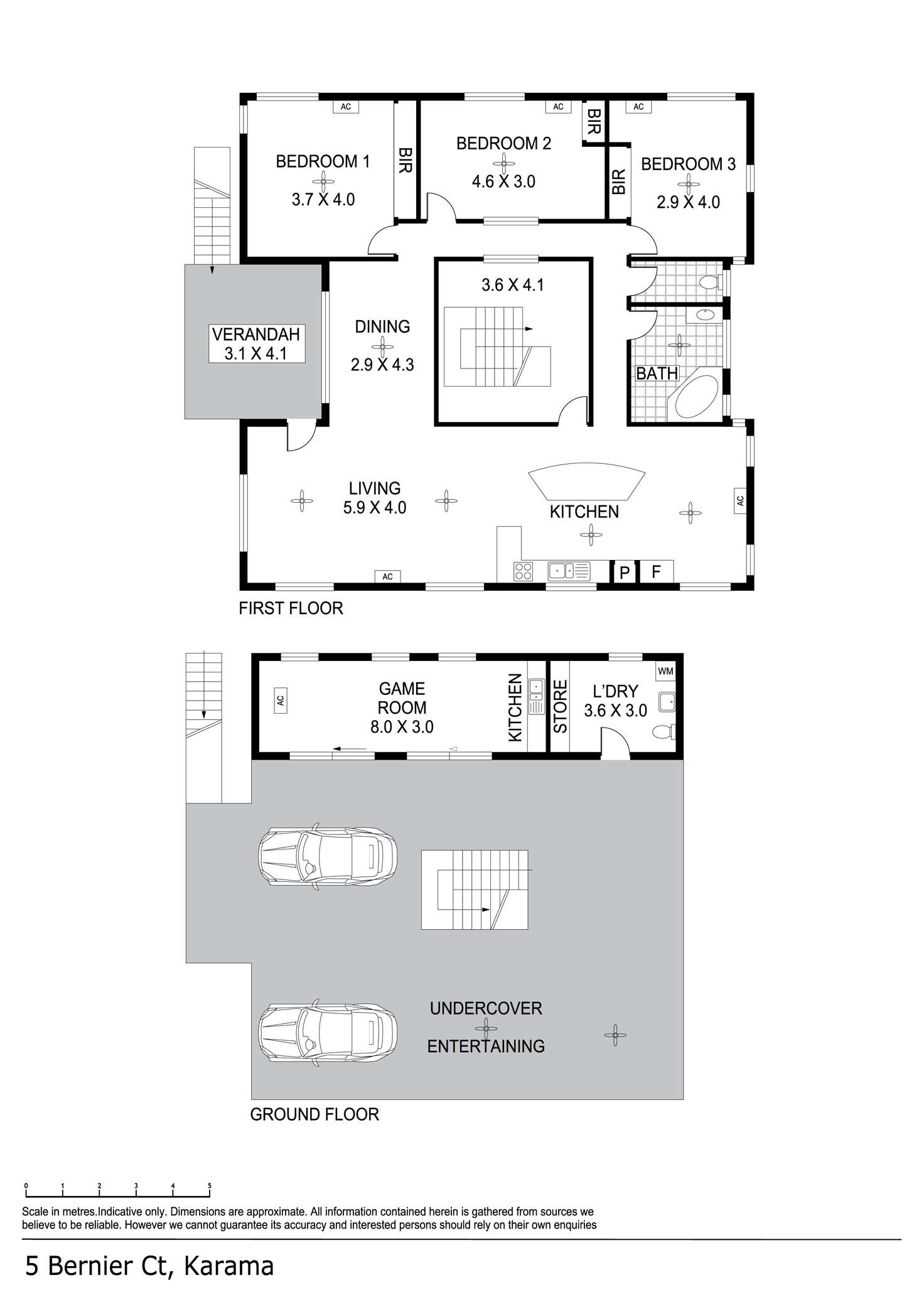 Floorplan of Homely house listing, 5 Bernier Court, Karama NT 812