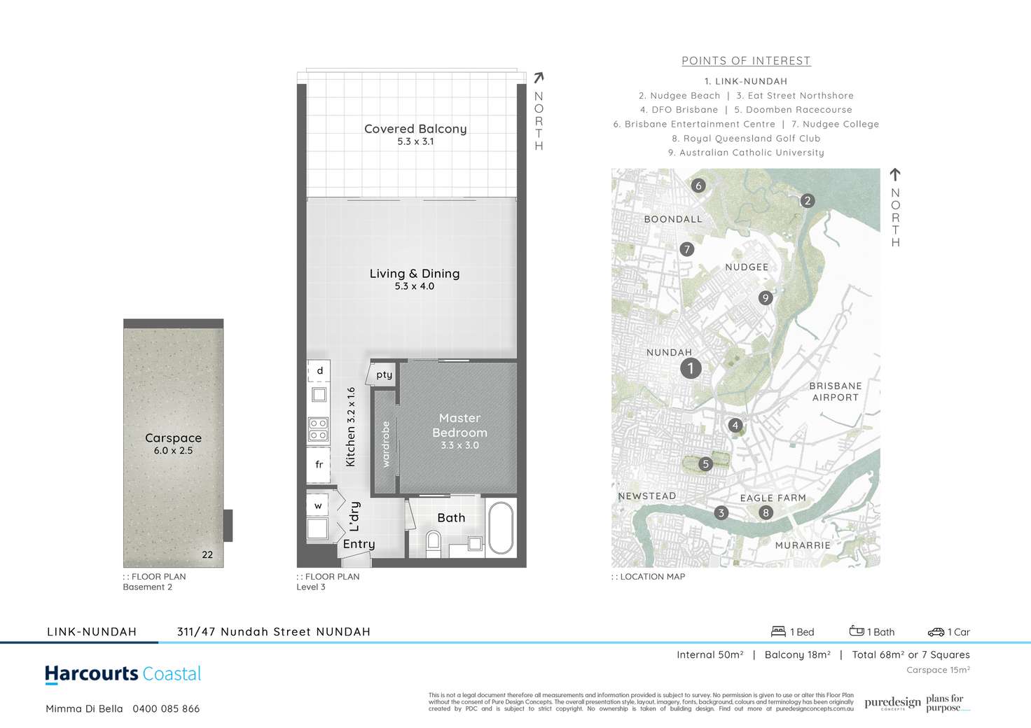 Floorplan of Homely apartment listing, 311/47 Nundah Street, Nundah QLD 4012