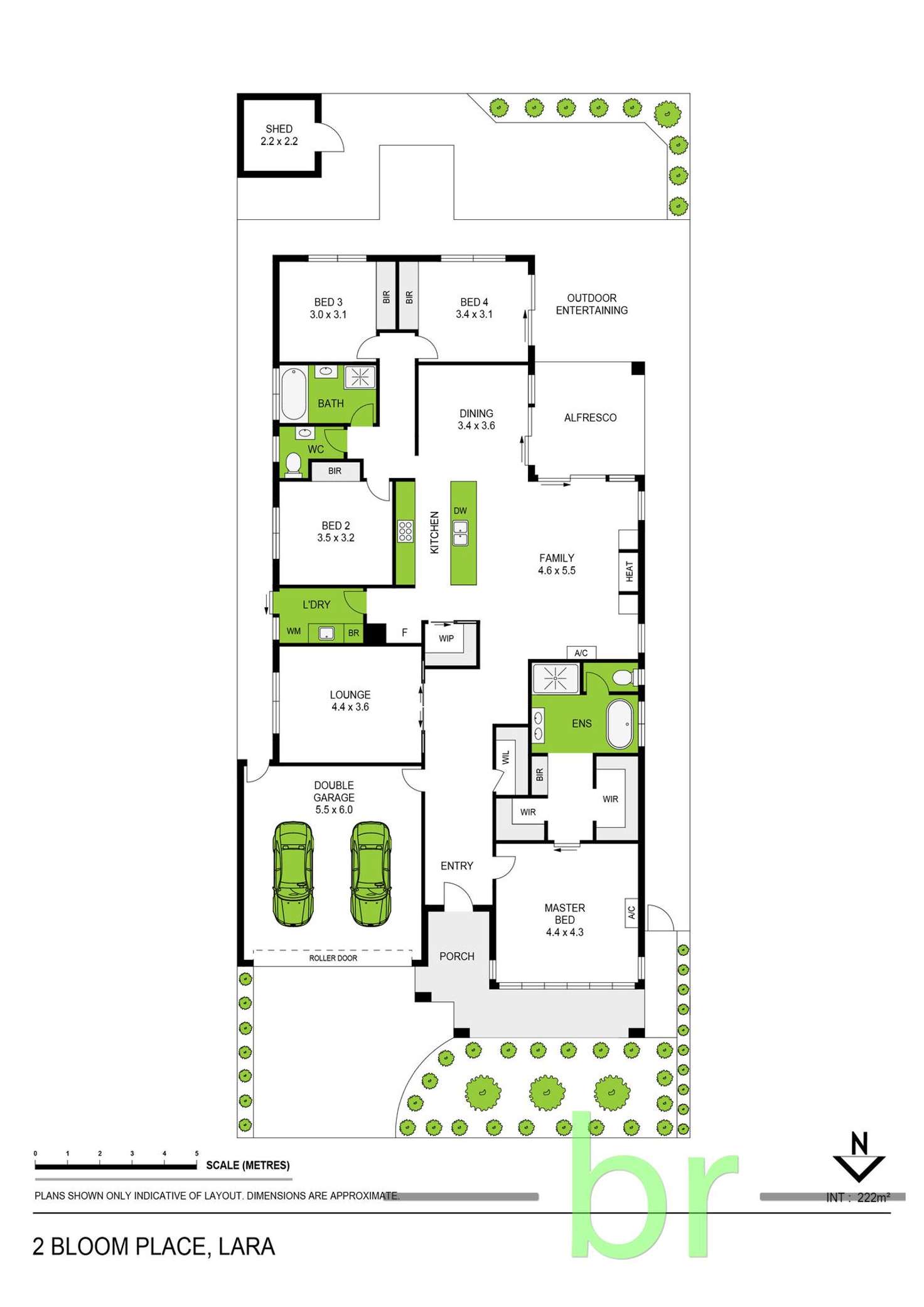 Floorplan of Homely house listing, 2 Bloom Place, Lara VIC 3212