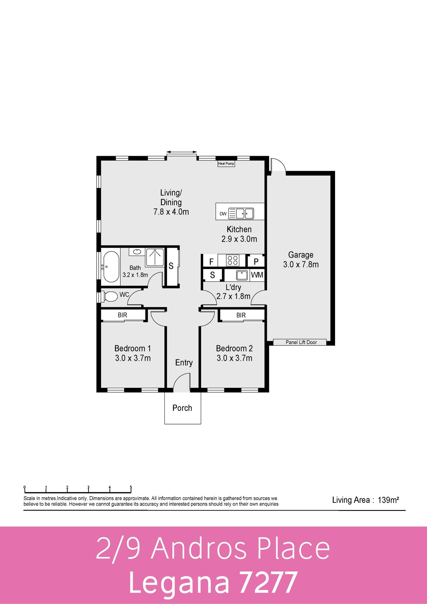 Floorplan of Homely house listing, 2/9 Andros Place, Legana TAS 7277