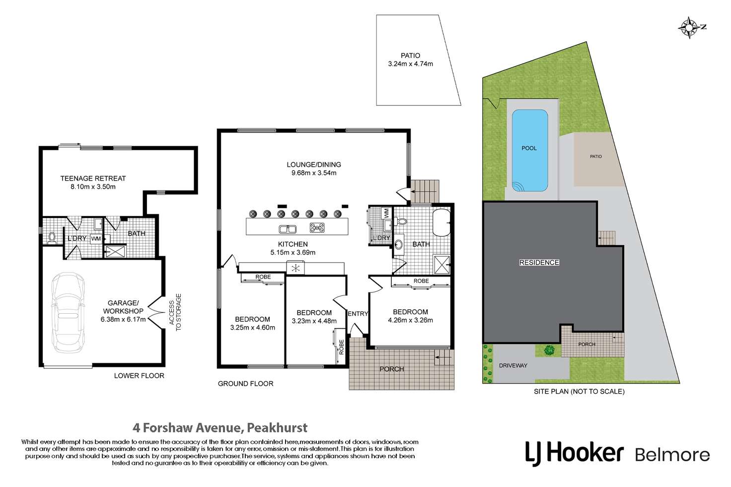 Floorplan of Homely house listing, 4 Forshaw Avenue, Peakhurst NSW 2210