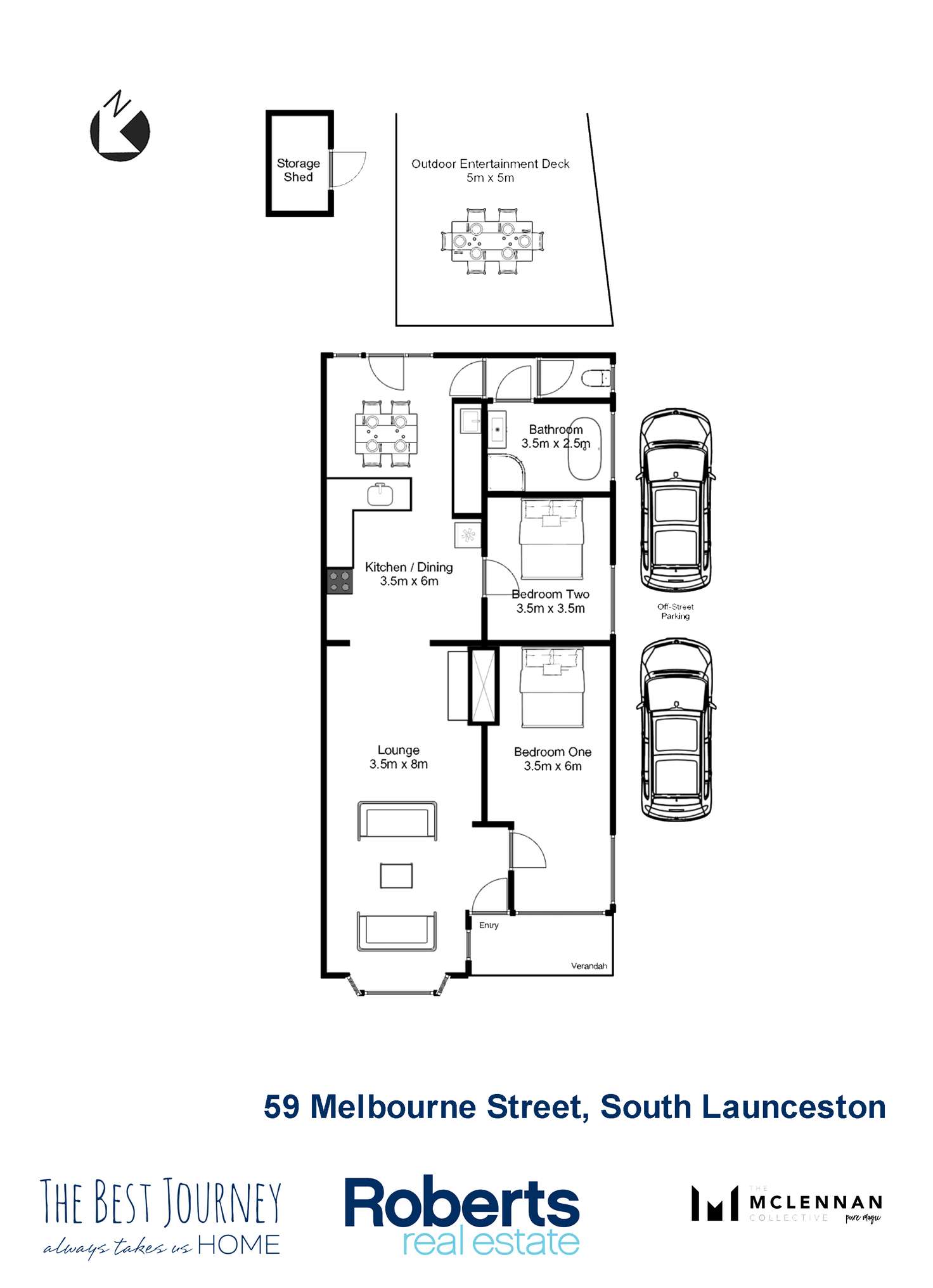 Floorplan of Homely house listing, 59 Melbourne Street, South Launceston TAS 7249
