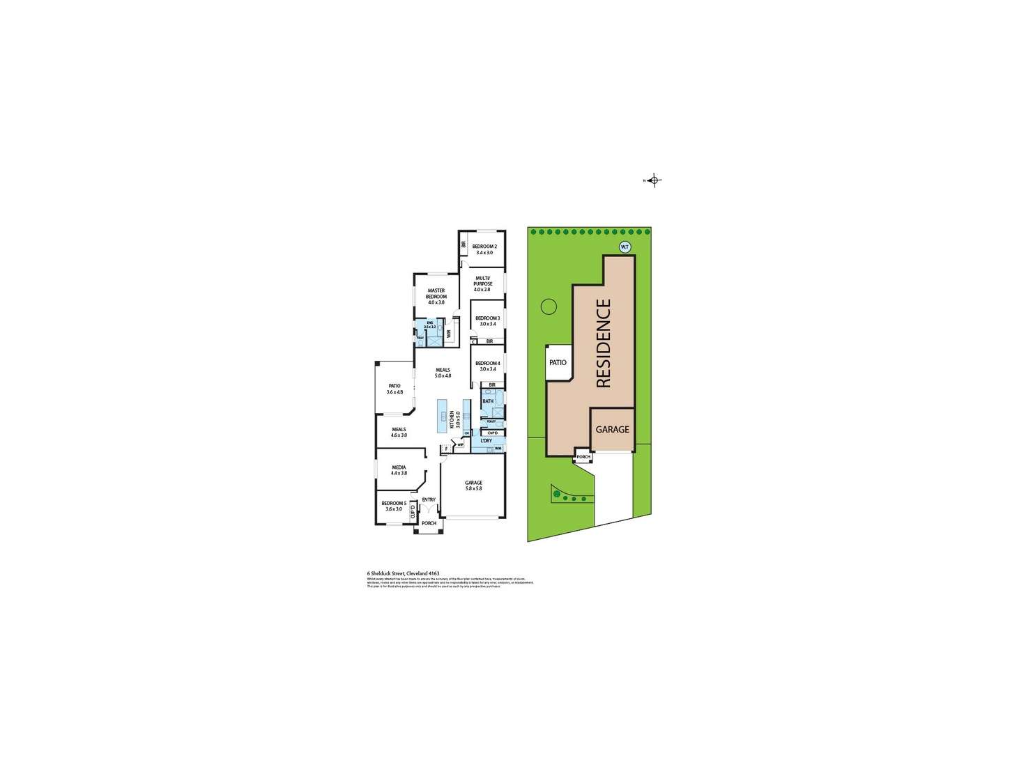Floorplan of Homely house listing, 6 Shelduck St, Cleveland QLD 4163