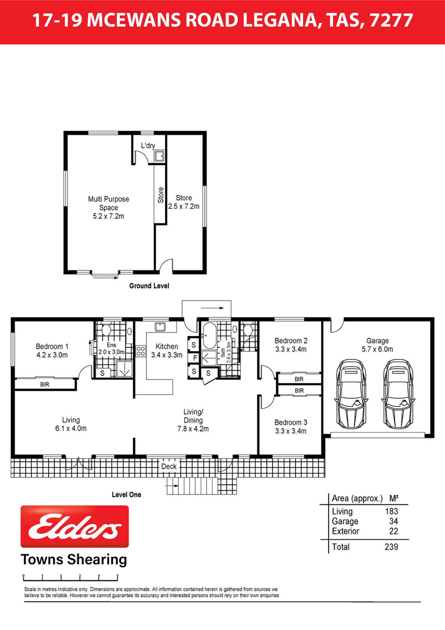 Floorplan of Homely house listing, 17-19 McEwans Road, Legana TAS 7277