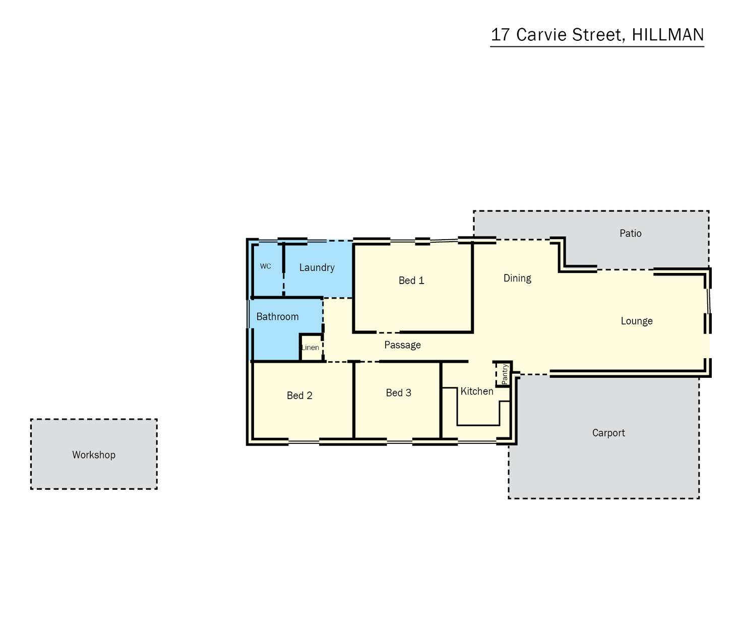 Floorplan of Homely house listing, 17 Carvie Street, Hillman WA 6168