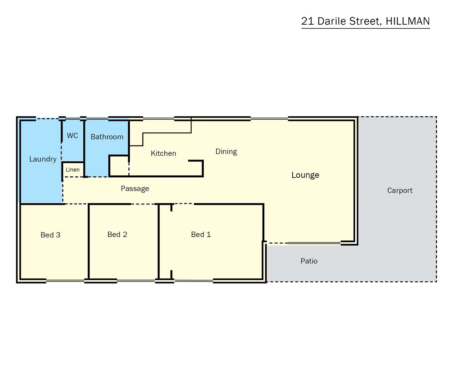 Floorplan of Homely house listing, 21 Darile Street, Hillman WA 6168