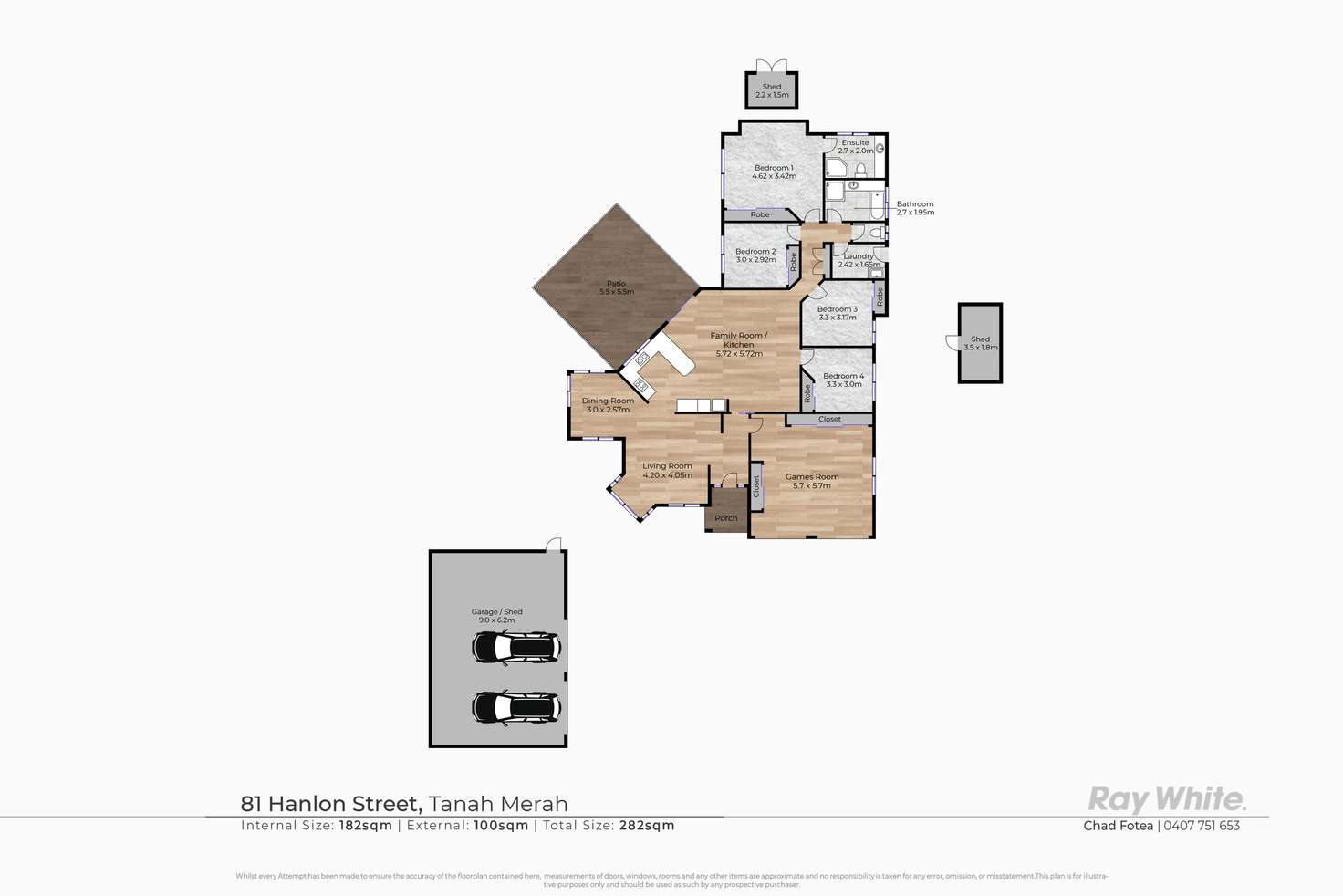 Floorplan of Homely house listing, 81 Hanlon Street, Tanah Merah QLD 4128