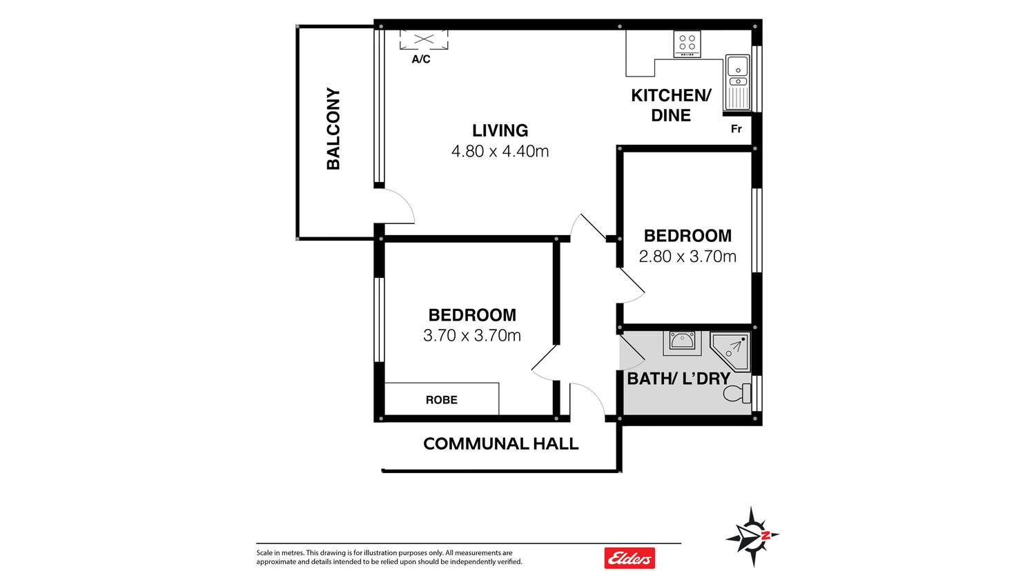 Floorplan of Homely apartment listing, 17/465 PORTRUSH ROAD, Glenside SA 5065