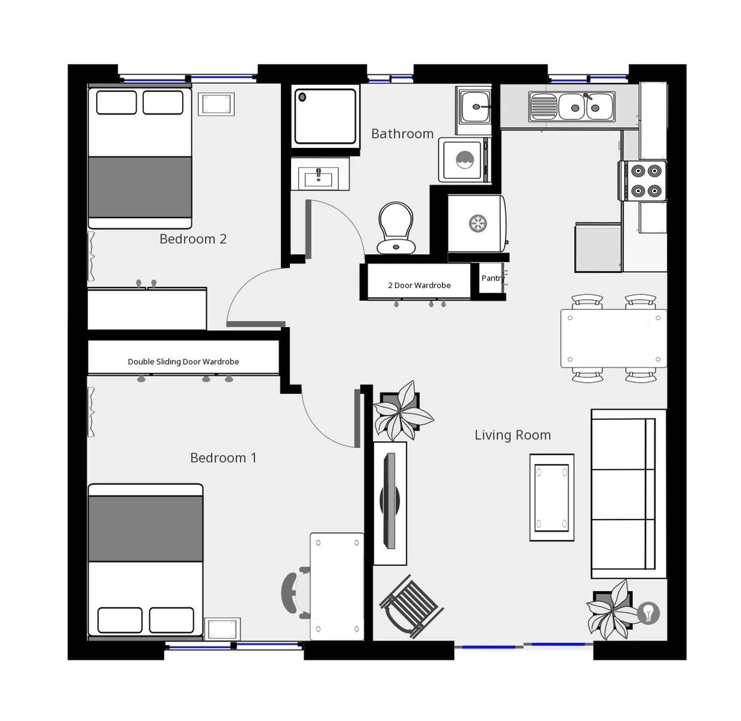 Floorplan of Homely unit listing, 8/235 McLeod Street, Cairns North QLD 4870