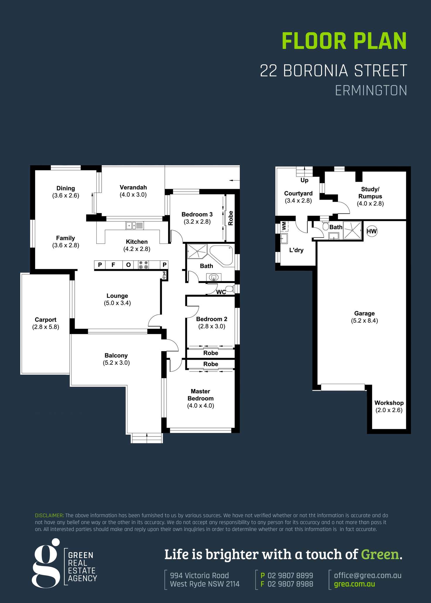 Floorplan of Homely house listing, 22 Boronia Street, Ermington NSW 2115