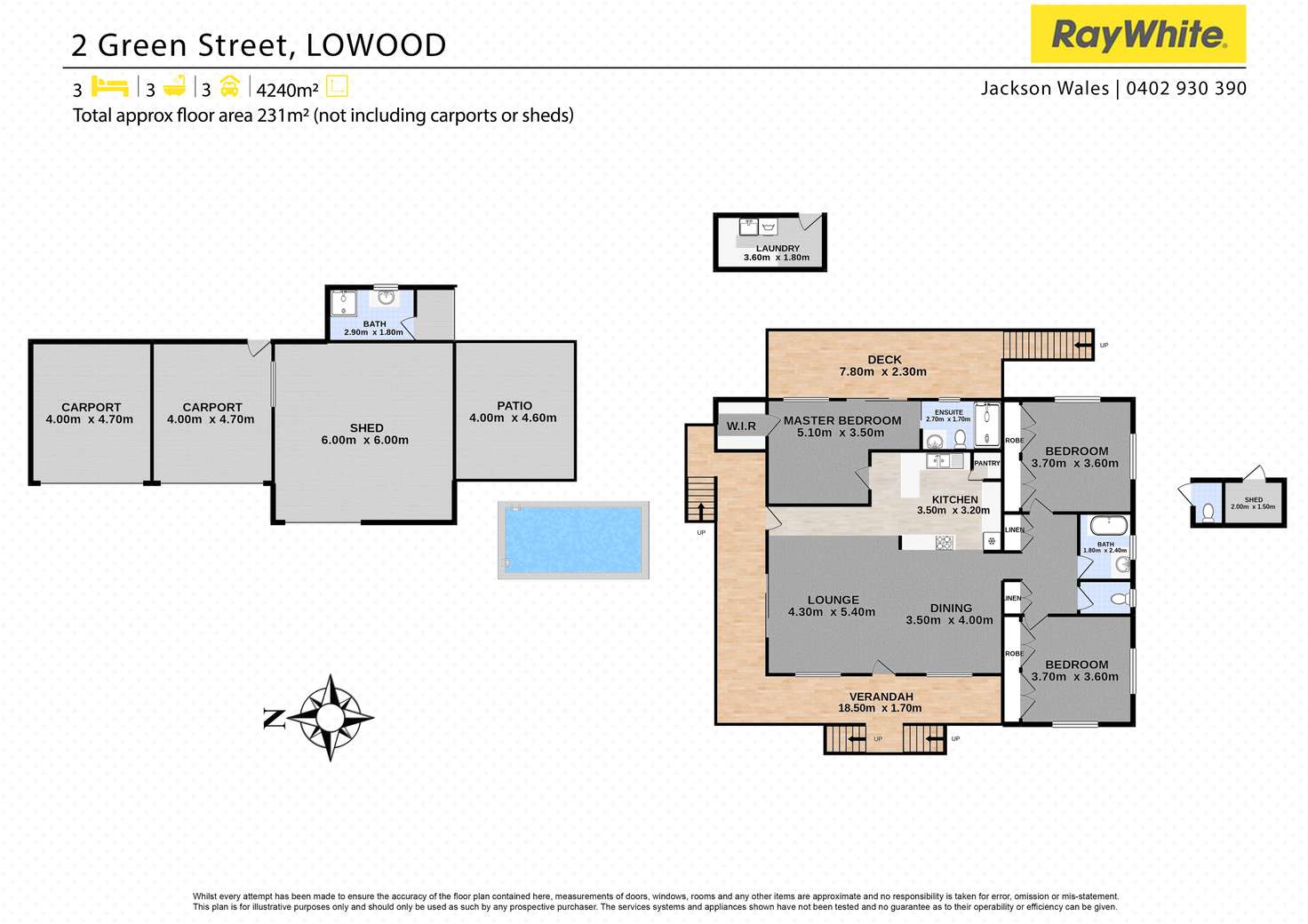 Floorplan of Homely house listing, 2 Green Street, Lowood QLD 4311