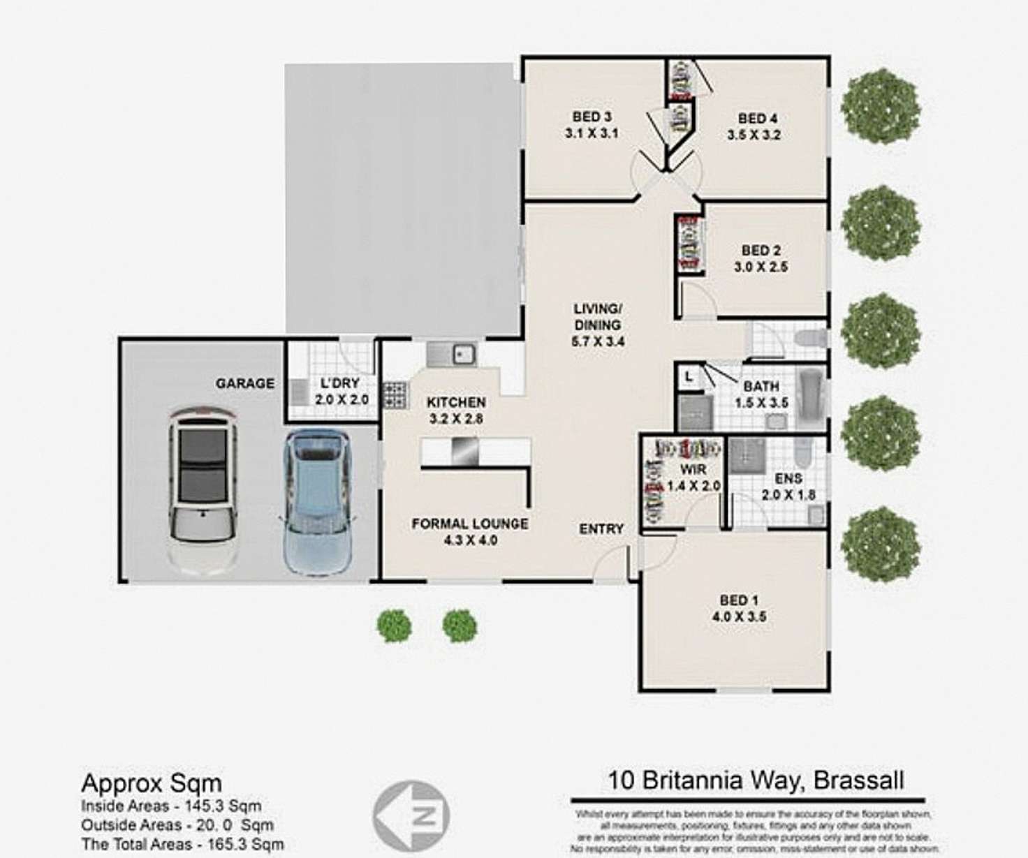 Floorplan of Homely house listing, 10 Britannia Way, Brassall QLD 4305