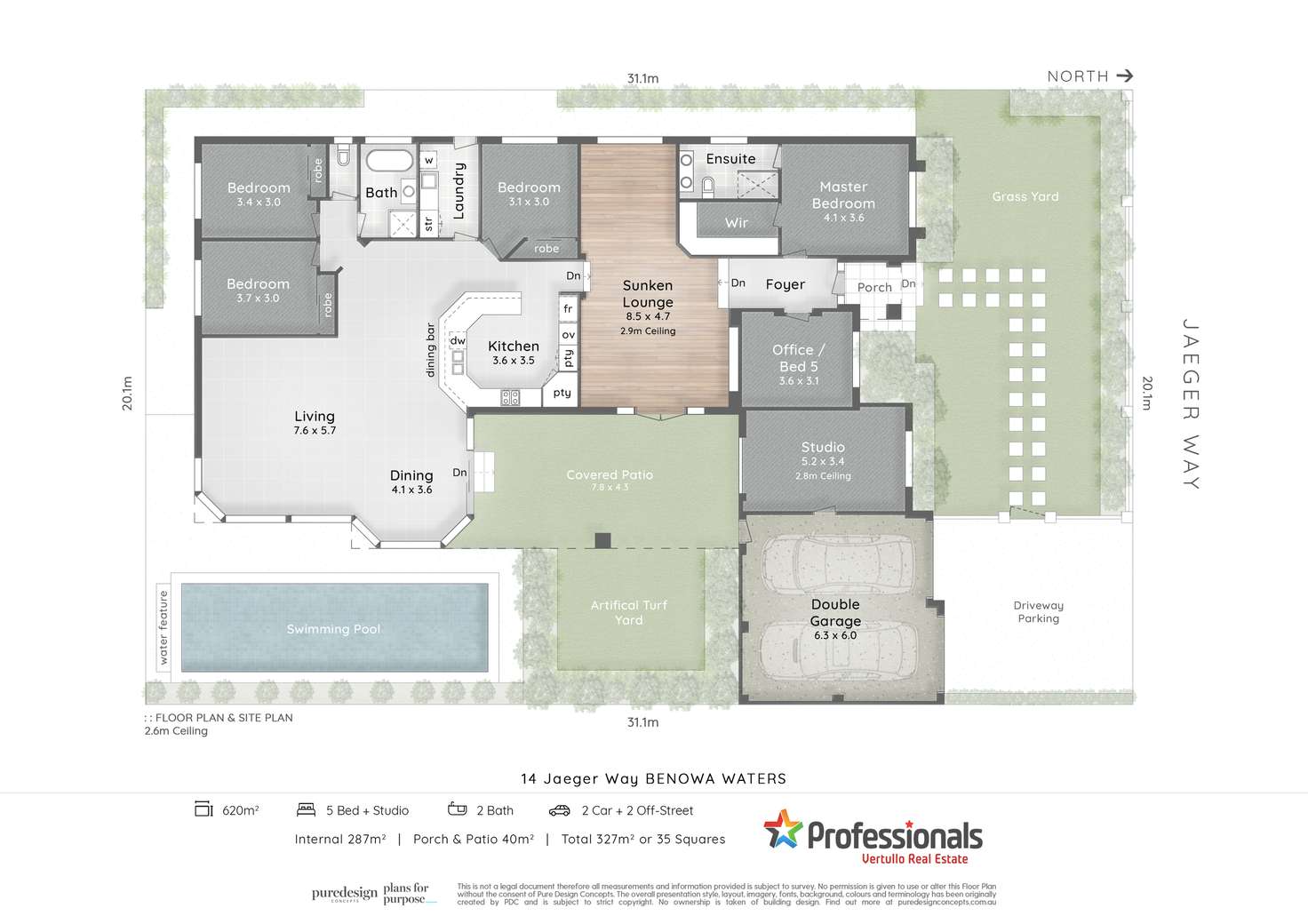 Floorplan of Homely house listing, 14 Jaeger Way, Benowa Waters QLD 4217