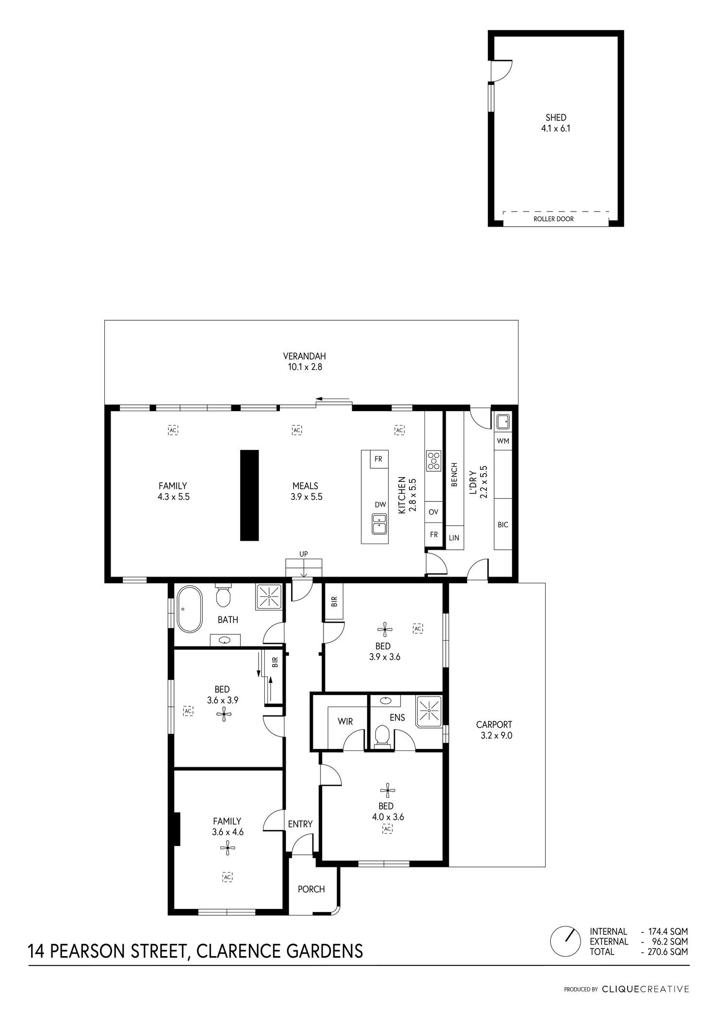 Floorplan of Homely house listing, 14 Pearson Street, Clarence Gardens SA 5039