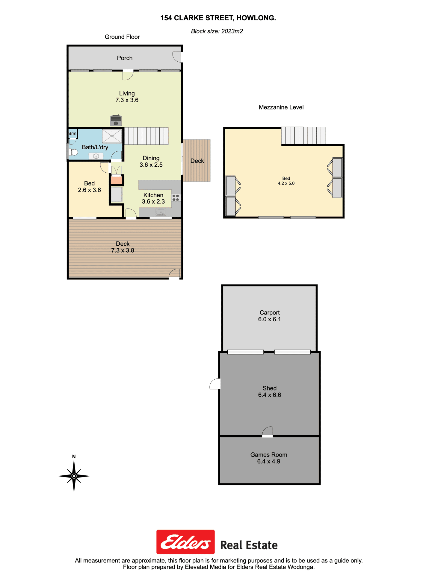 Floorplan of Homely house listing, 154 Clarke Street, Howlong NSW 2643