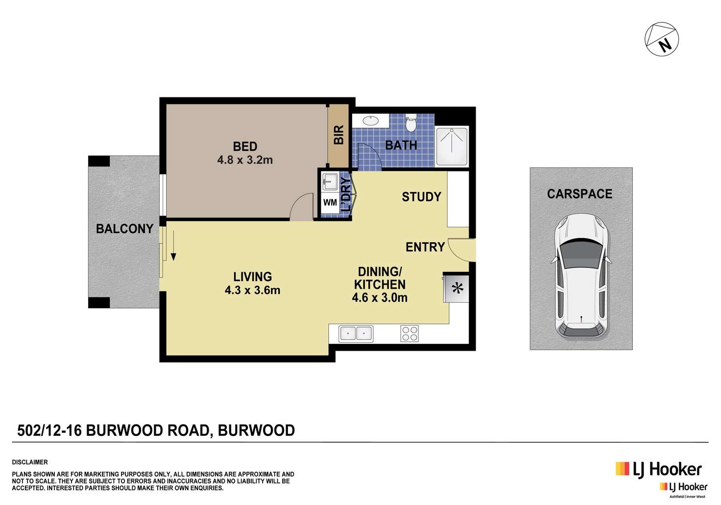 Floorplan of Homely apartment listing, A502/12-16 Burwood Road, Burwood Heights NSW 2136