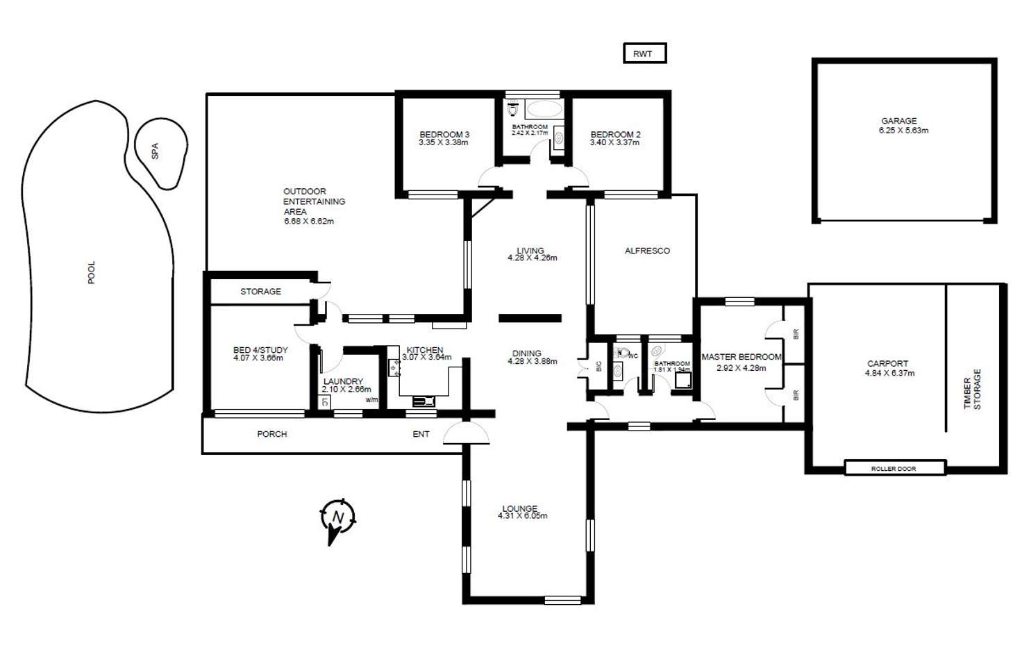 Floorplan of Homely house listing, 102 Bonython Avenue, Novar Gardens SA 5040