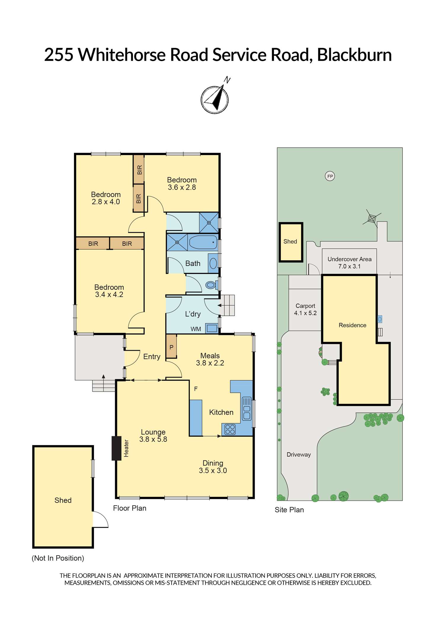 Floorplan of Homely house listing, 255 Whitehorse Road, Blackburn VIC 3130