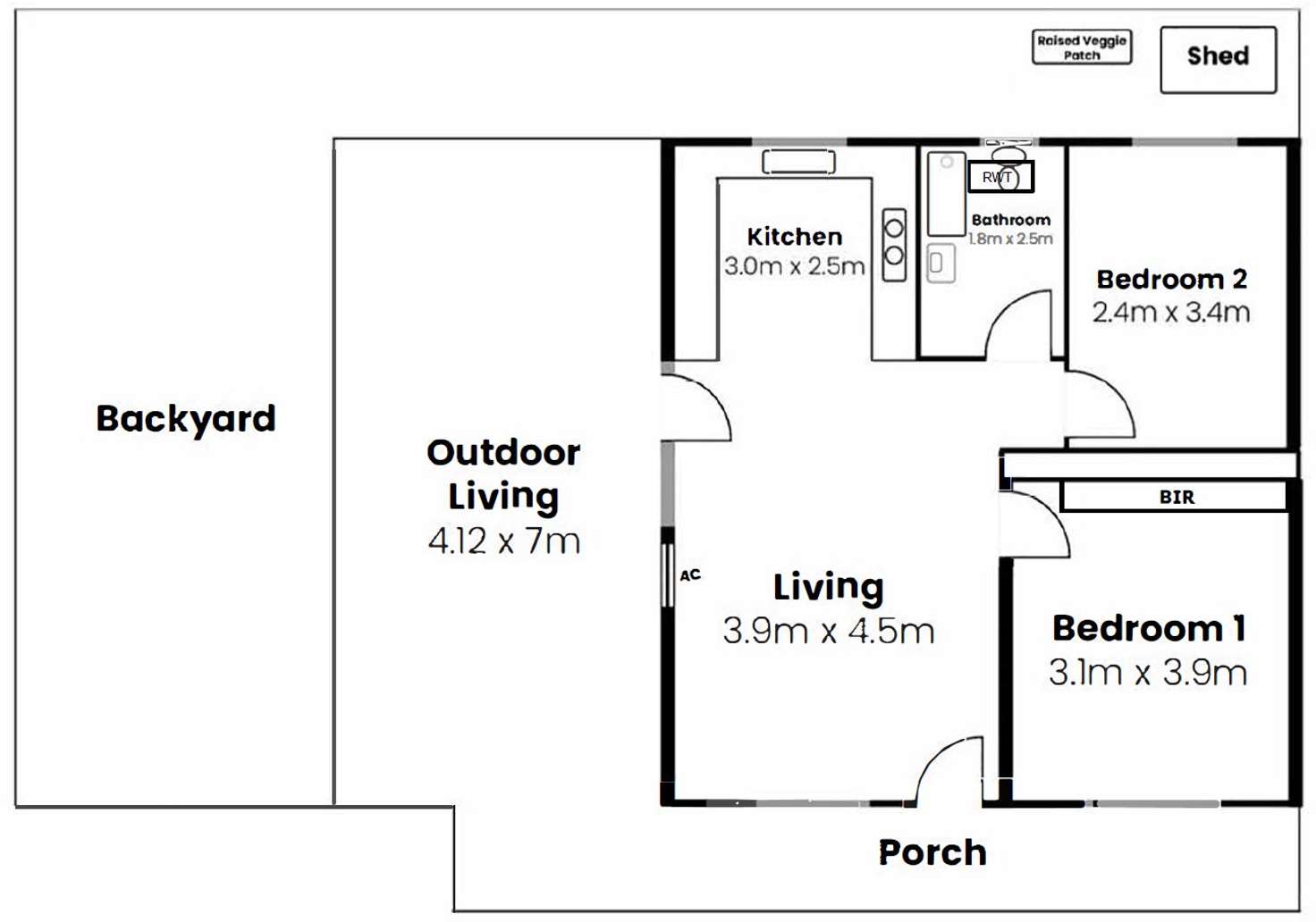 Floorplan of Homely unit listing, 6/17 Rosella Street, Payneham SA 5070