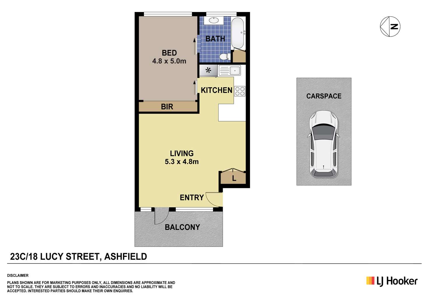 Floorplan of Homely apartment listing, 23C/18 Lucy Street, Ashfield NSW 2131