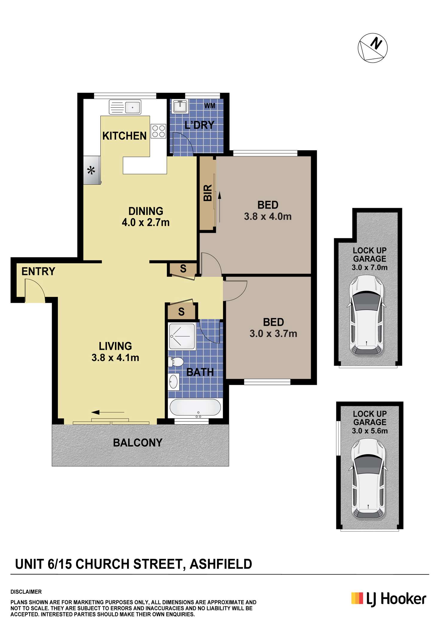 Floorplan of Homely apartment listing, 6/15 Church Street, Ashfield NSW 2131