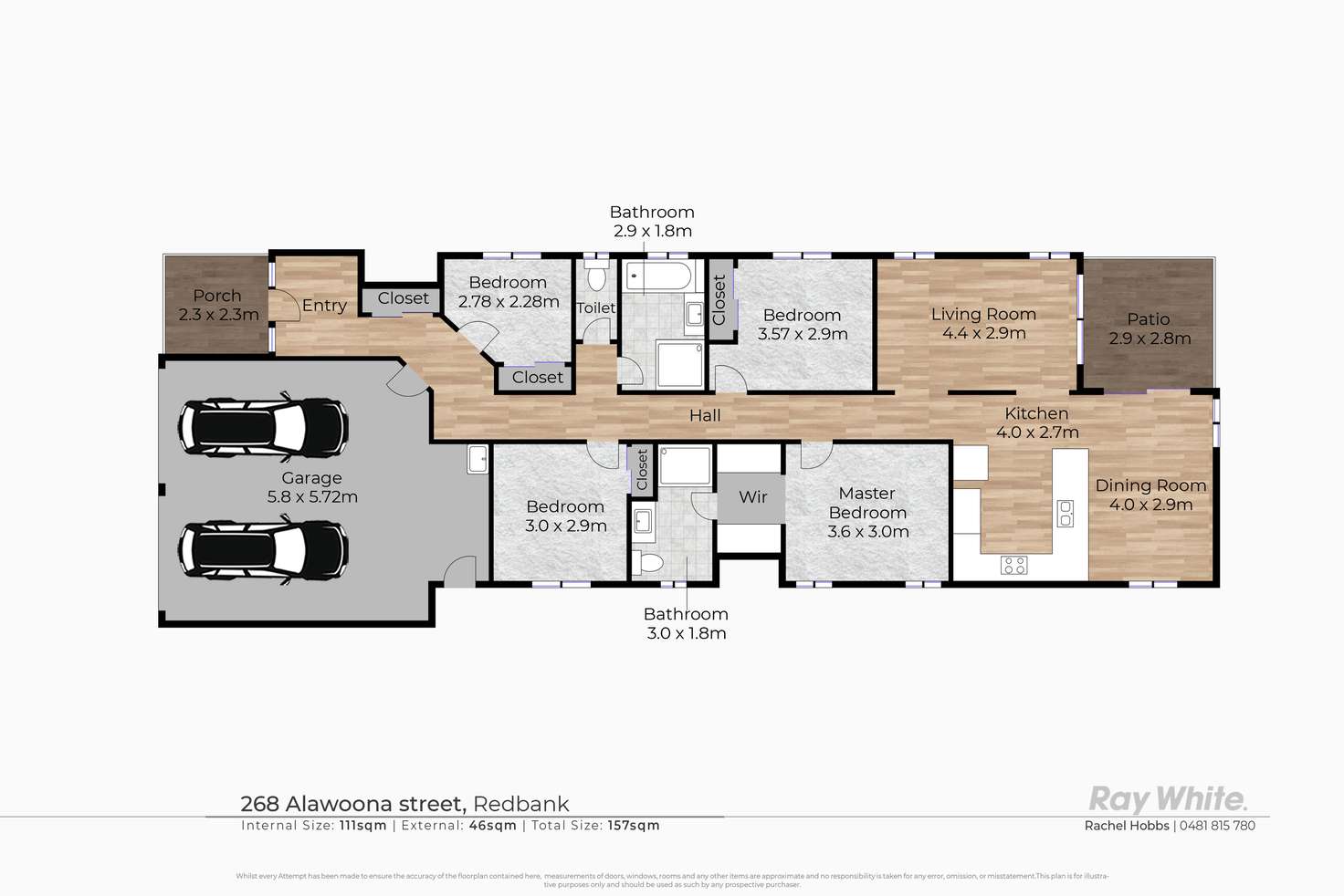 Floorplan of Homely house listing, 268 Alawoona Street, Redbank Plains QLD 4301