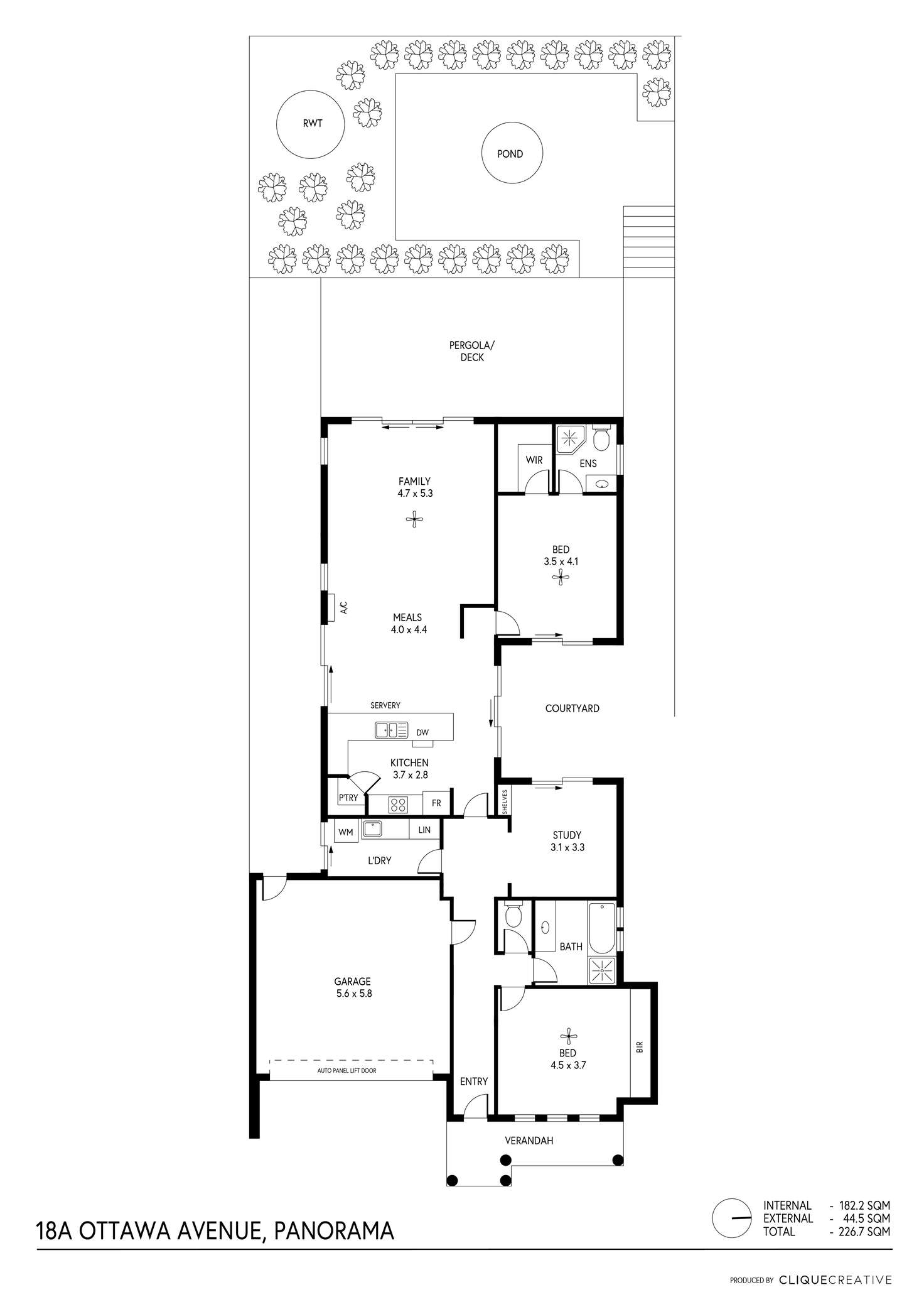 Floorplan of Homely house listing, 18A Ottawa Avenue, Panorama SA 5041