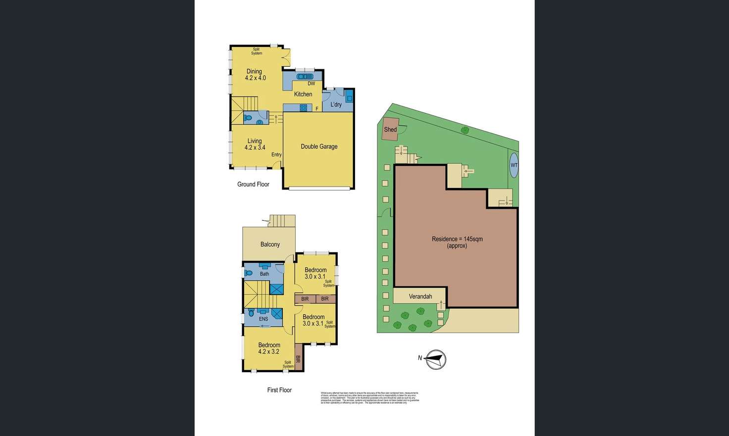 Floorplan of Homely townhouse listing, 4/5 Edward Court, Ivanhoe VIC 3079