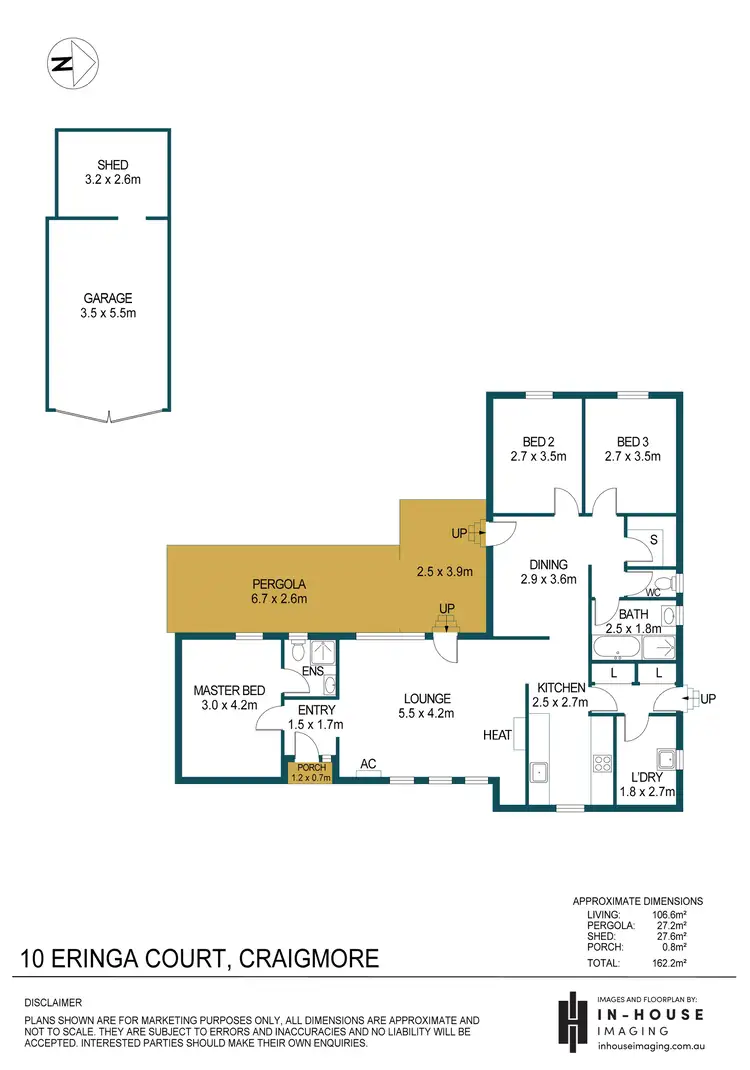 Floorplan of Homely house listing, 10 Eringa Court, Craigmore SA 5114