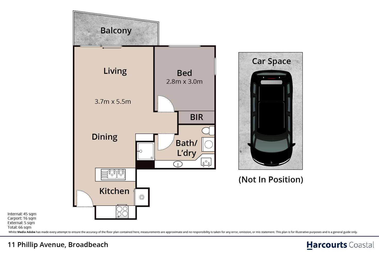 Floorplan of Homely apartment listing, 40/11-17 Philip Avenue, Broadbeach QLD 4218