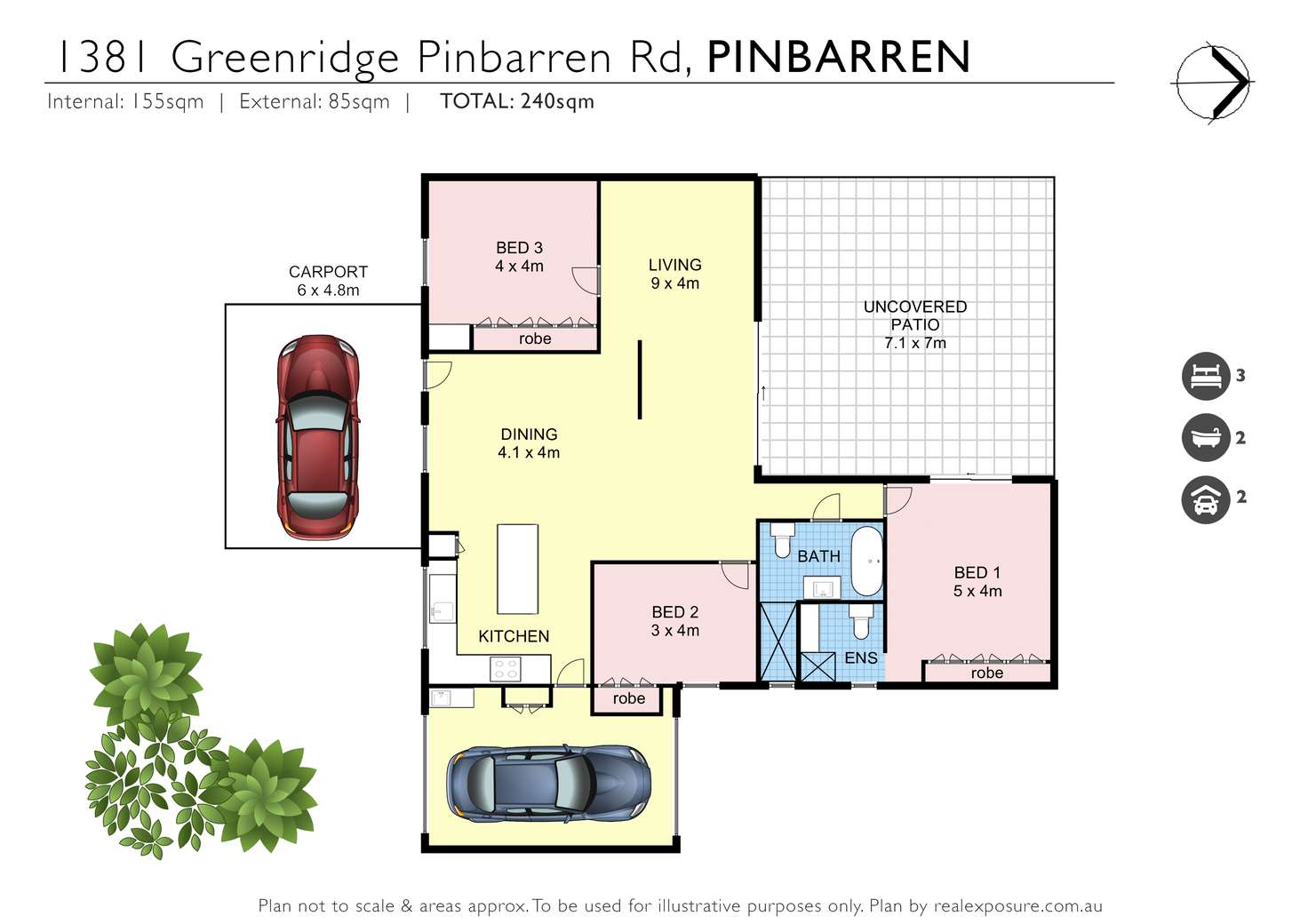 Floorplan of Homely house listing, 1381 Greenridge Pinbarren Road, Pinbarren QLD 4568