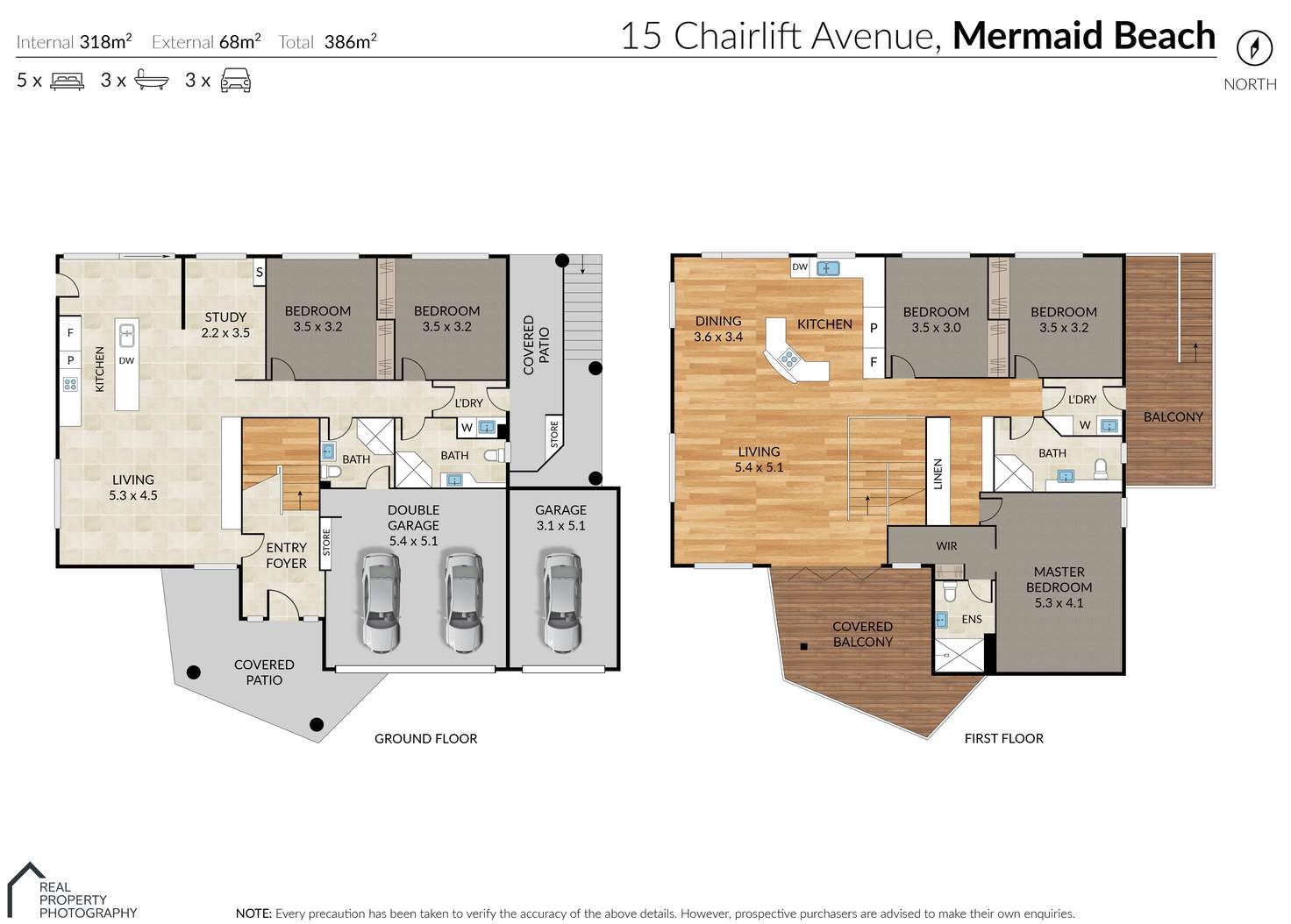 Floorplan of Homely house listing, 1 & 2/15 Chairlift Avenue, Mermaid Beach QLD 4218